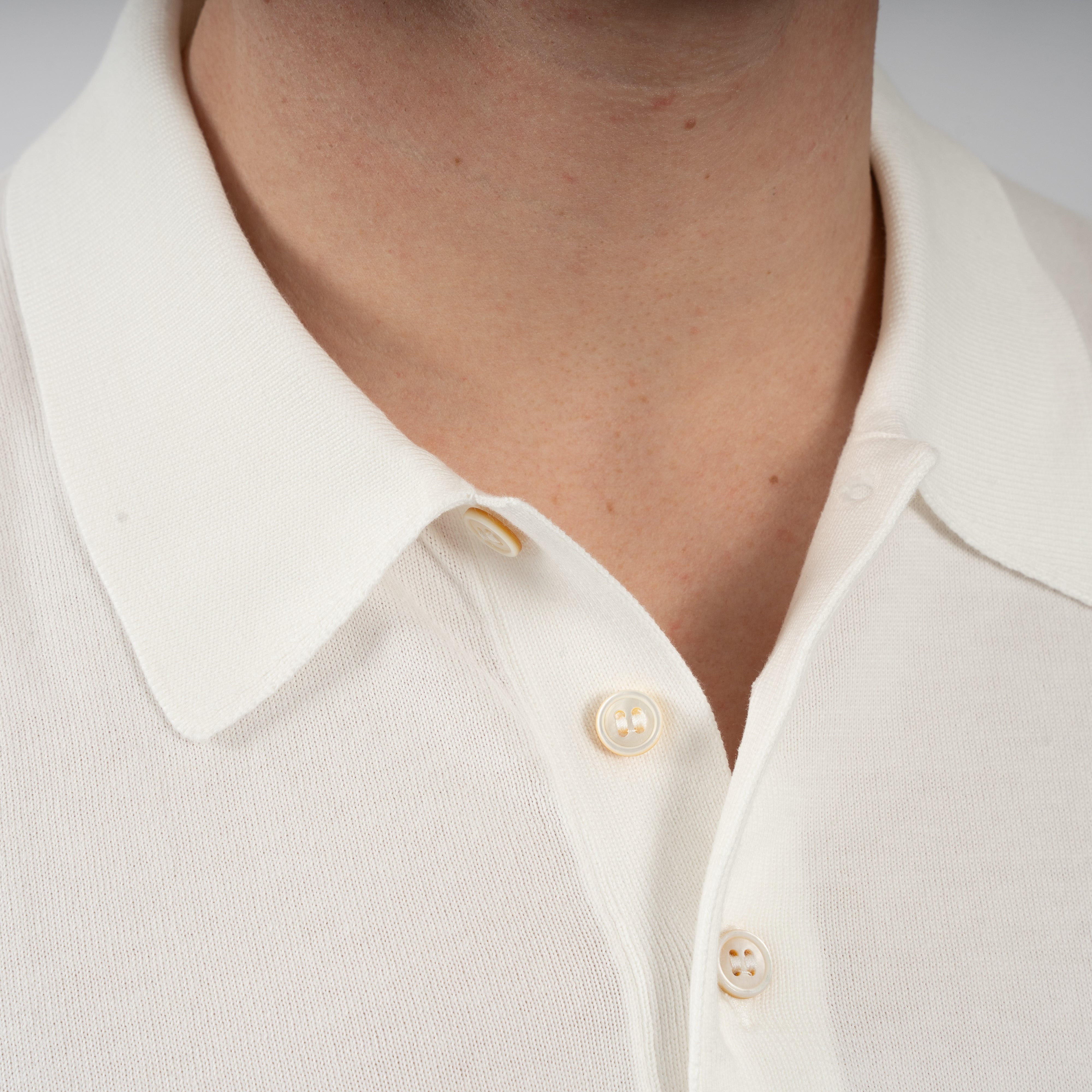 Gran Sasso Polo Wit | Suvin Cotton