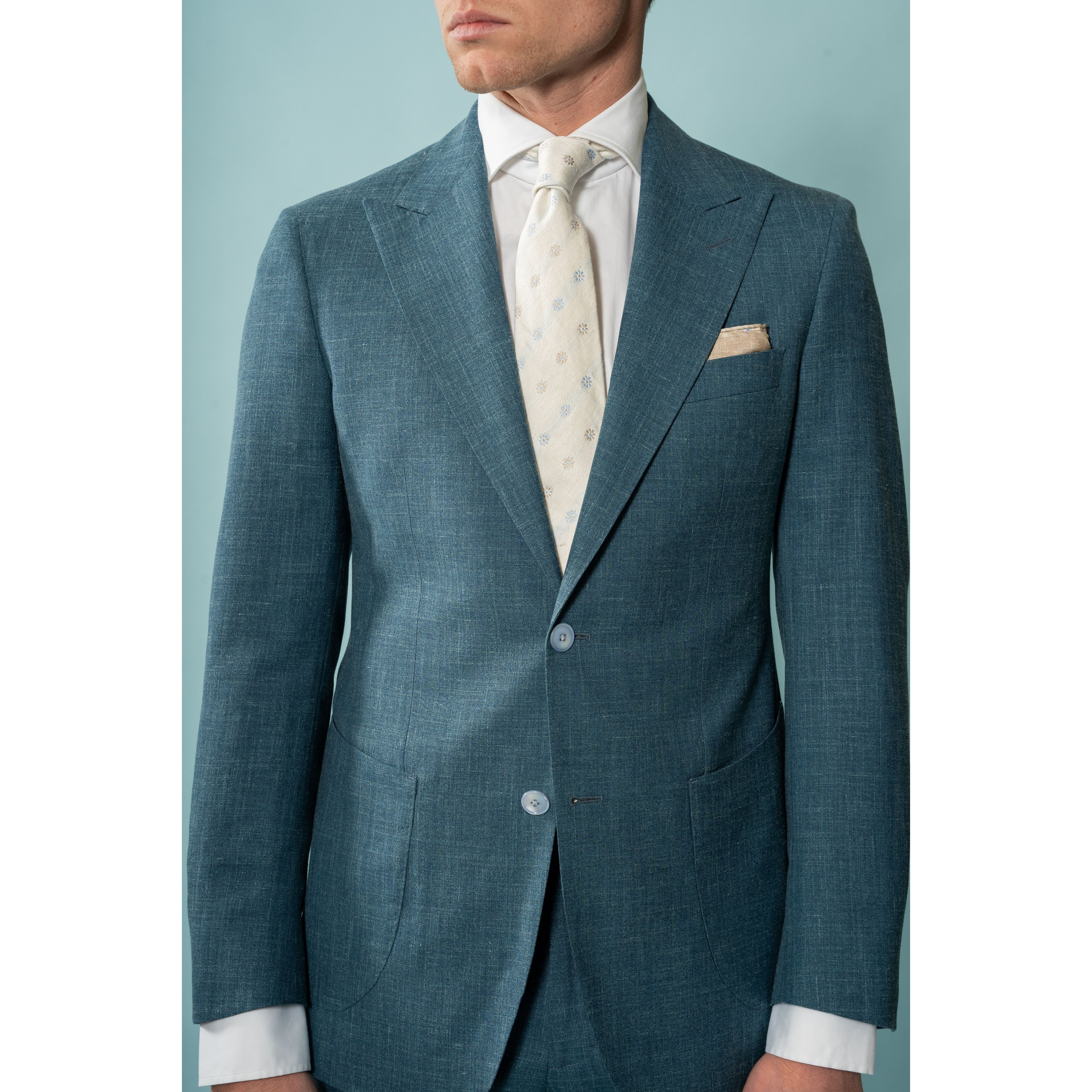 Munro Kostuum Petrolblauw | Loro Piana