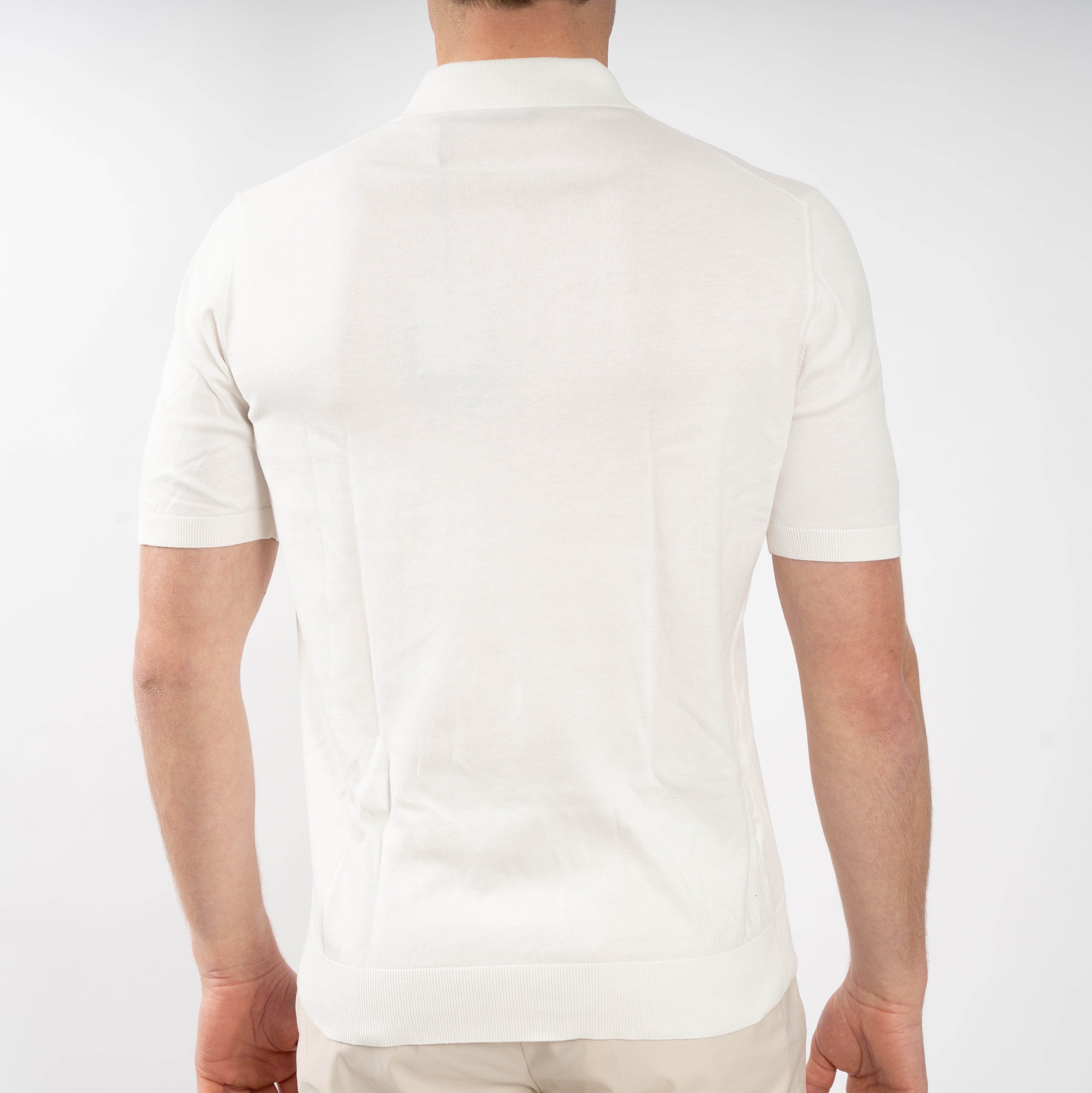 Gran Sasso Polo Wit | Suvin Cotton