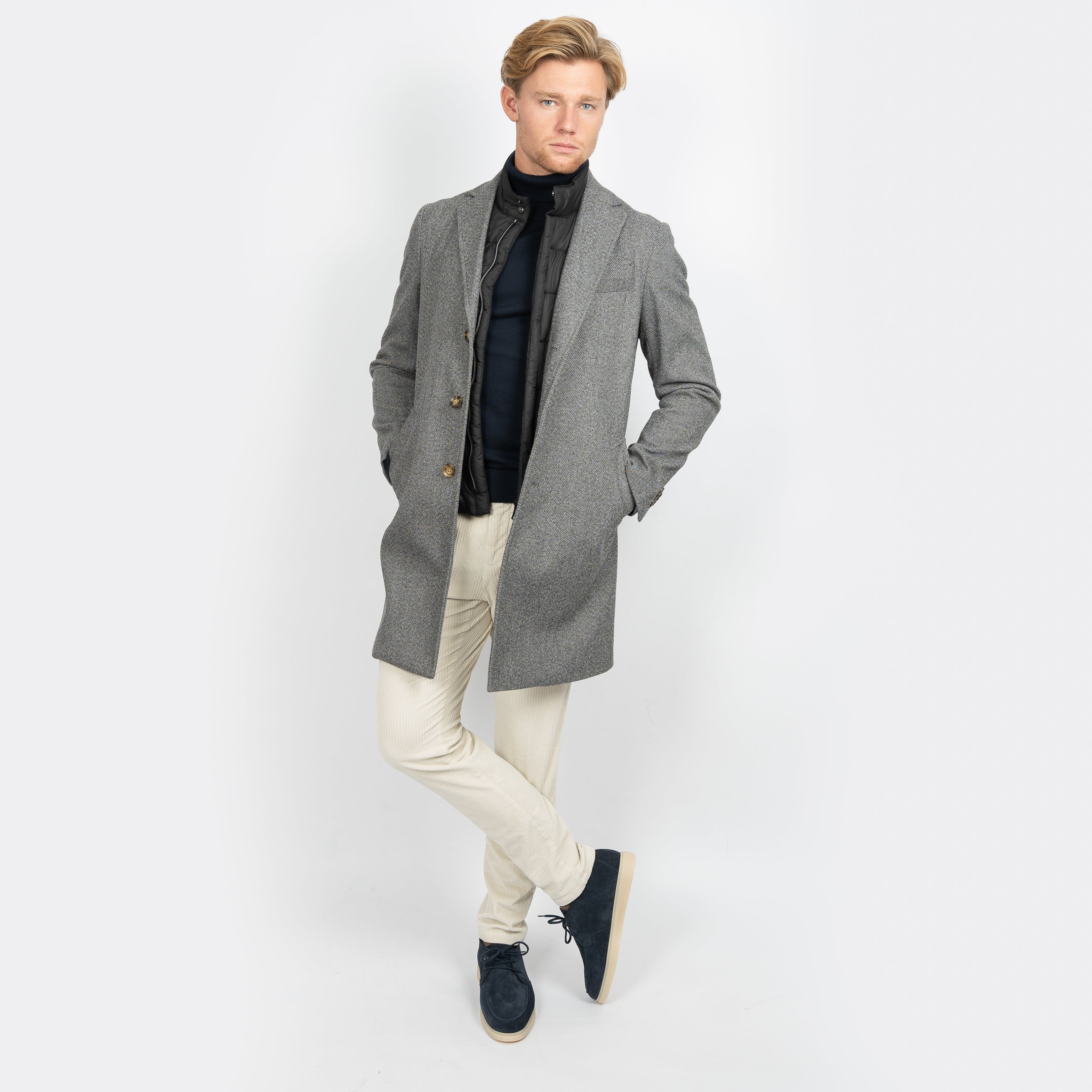 SEVEN DIALS Mantel Grijs | Leal