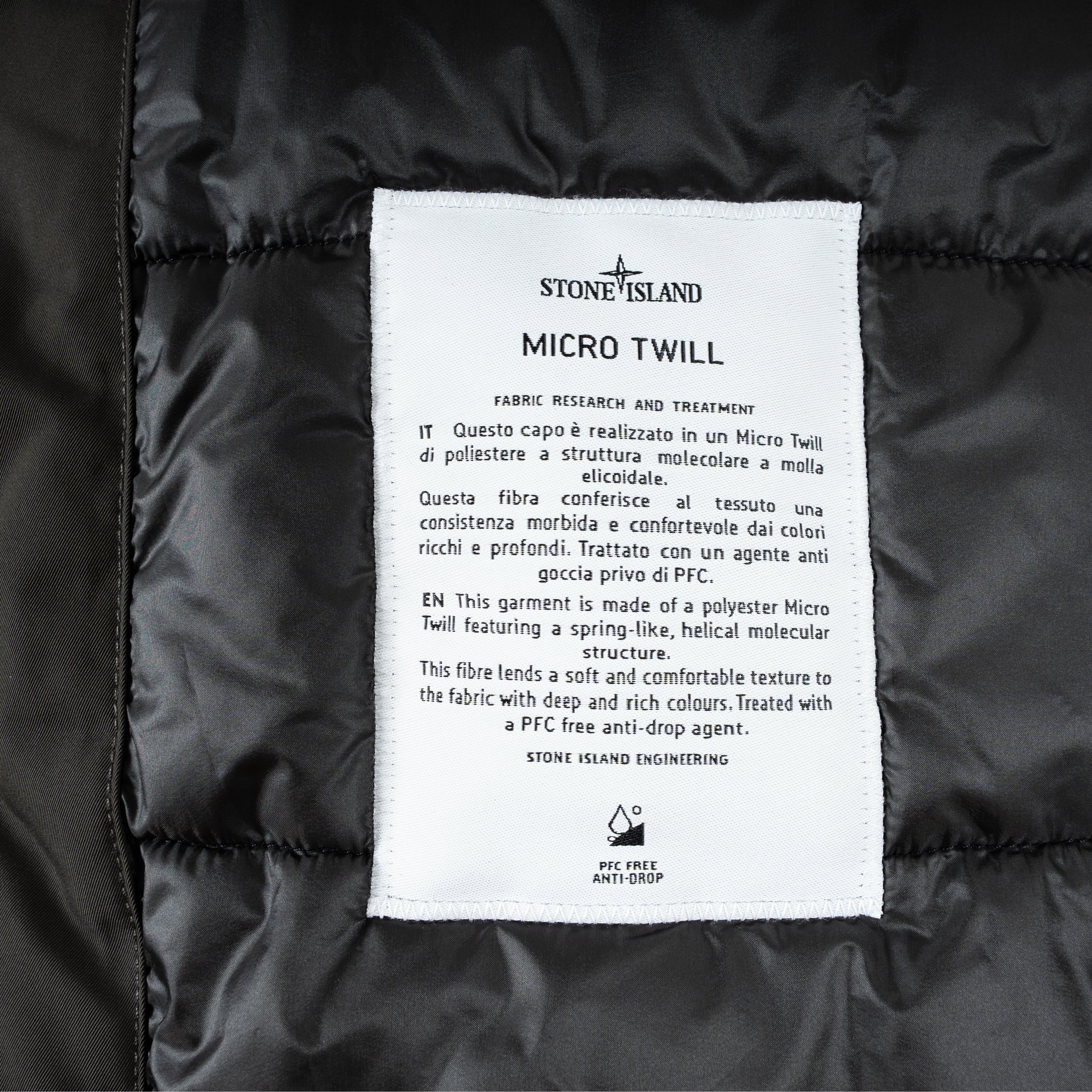 Stone Island Mantel Grijs | Micro Twill