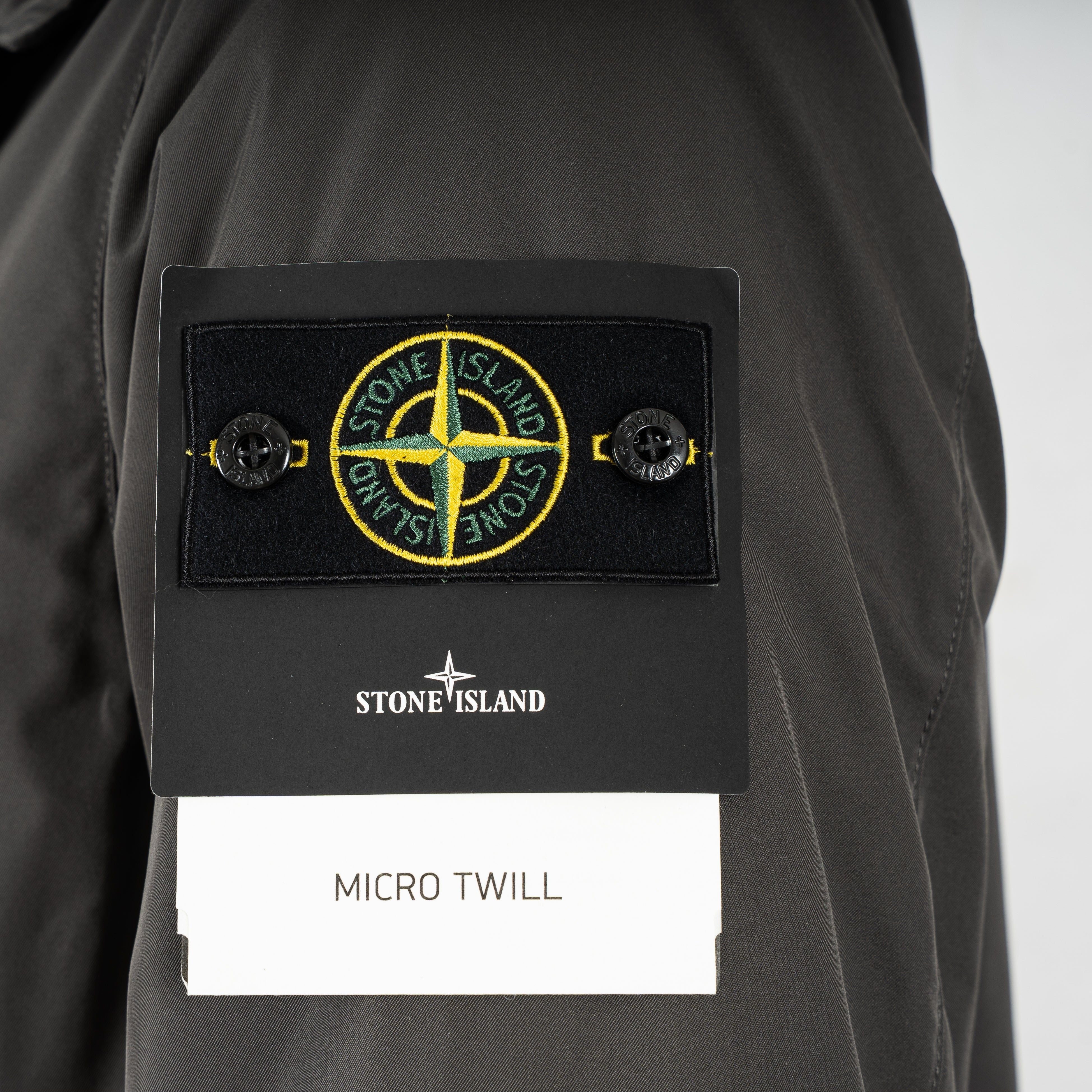 Stone Island Mantel Grijs | Micro Twill