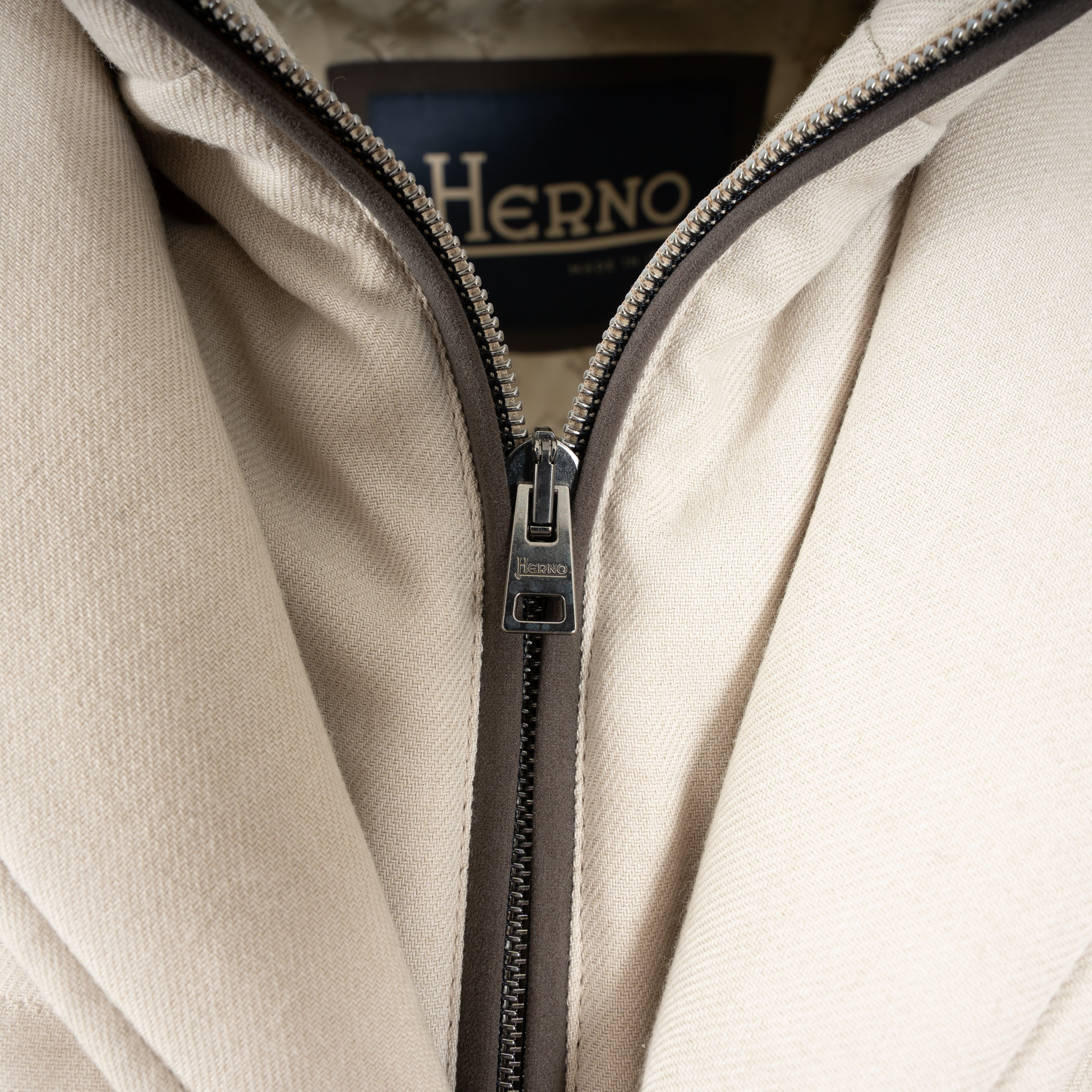 Herno Donsjas Beige | Norfolk Worsted Wool
