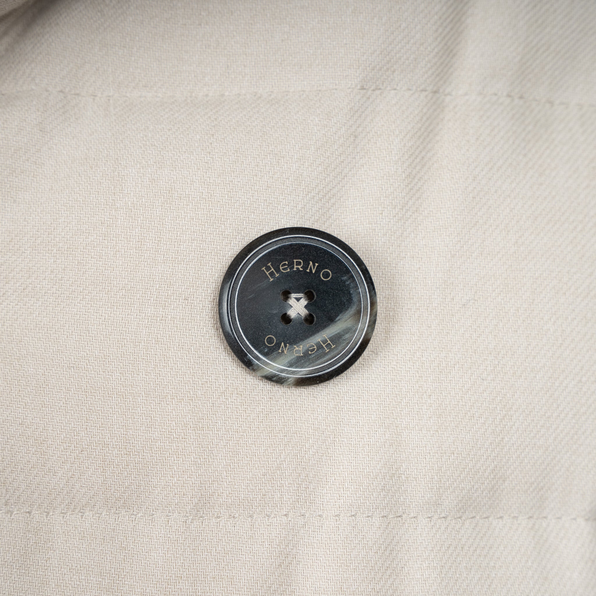 Herno Double-Breasted Mantel Beige | Norfolk Wool