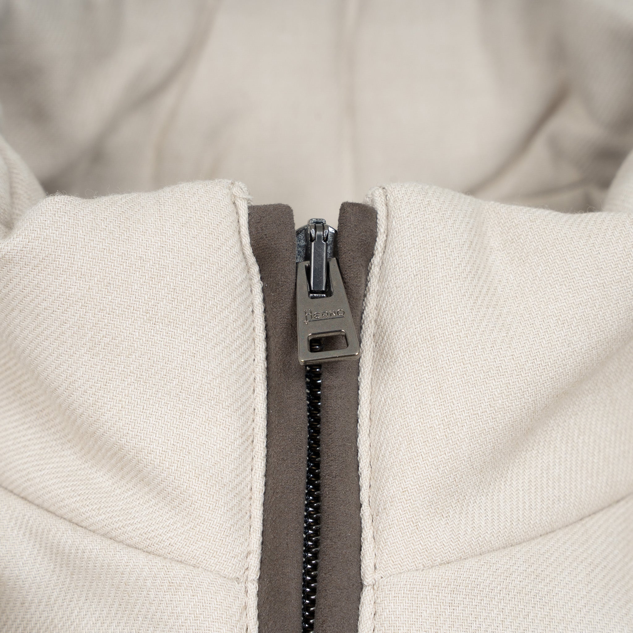 Herno Double-Breasted Mantel Beige | Norfolk Wool