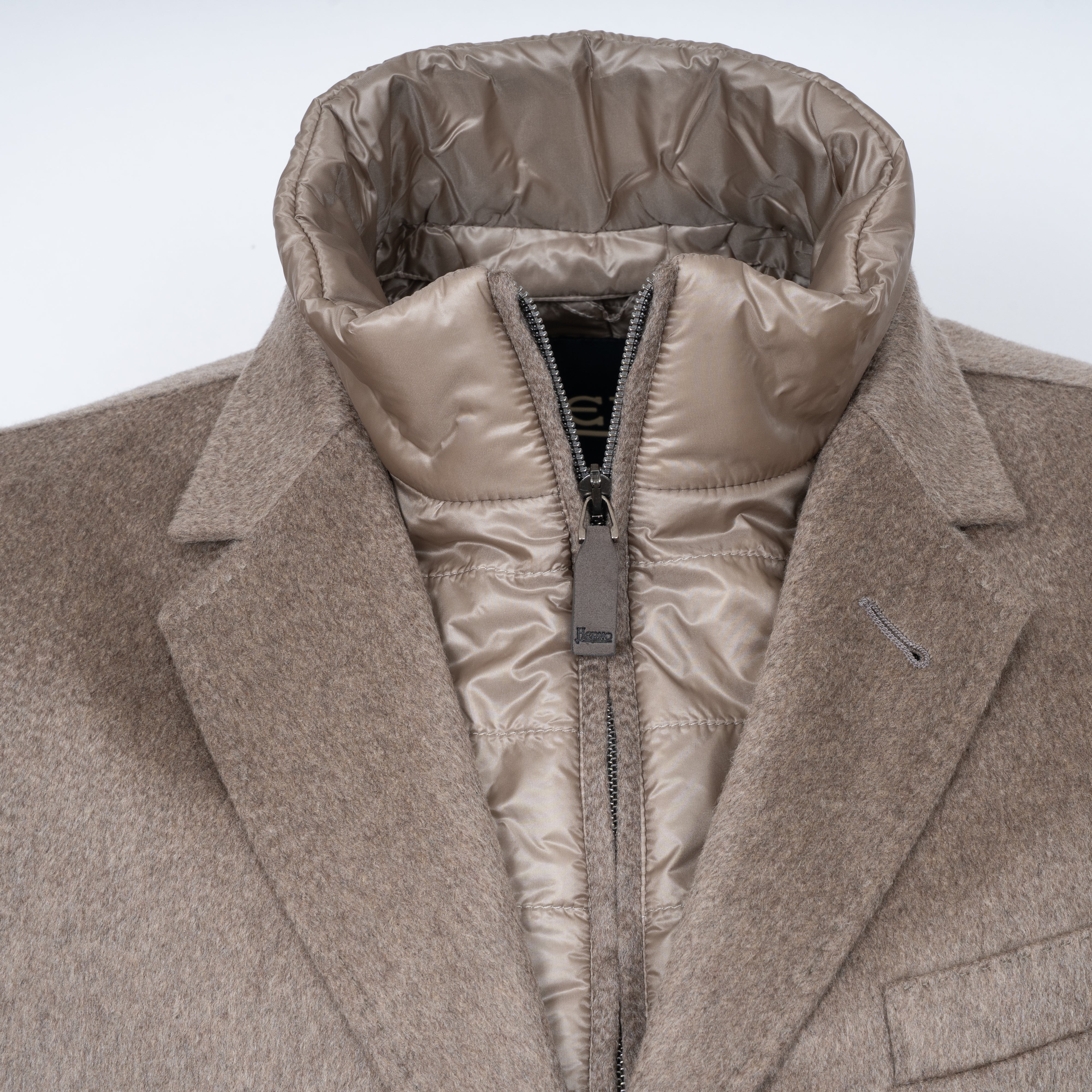 Herno Mantel Beige | Pure Cashmere