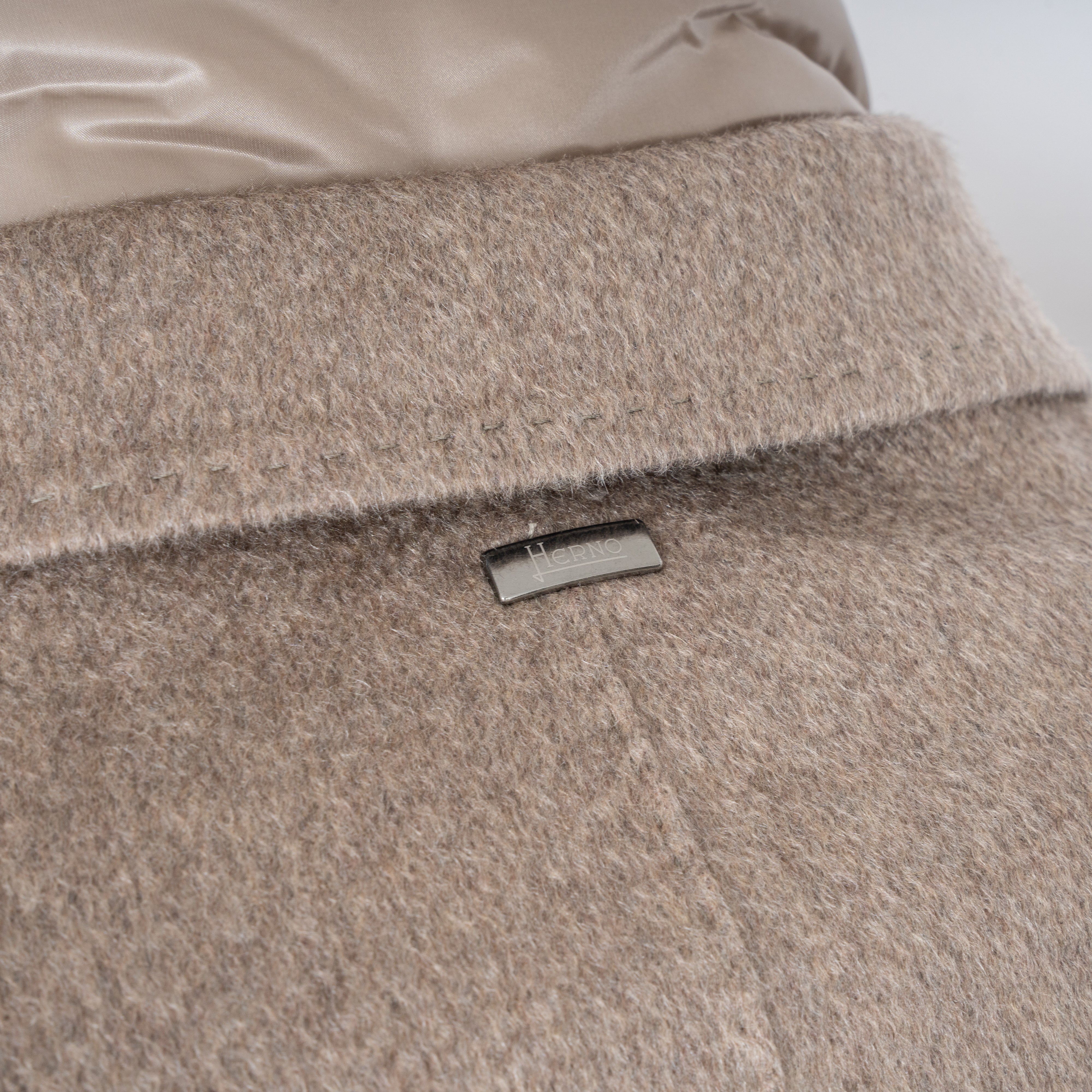 Herno Mantel Beige | Pure Cashmere