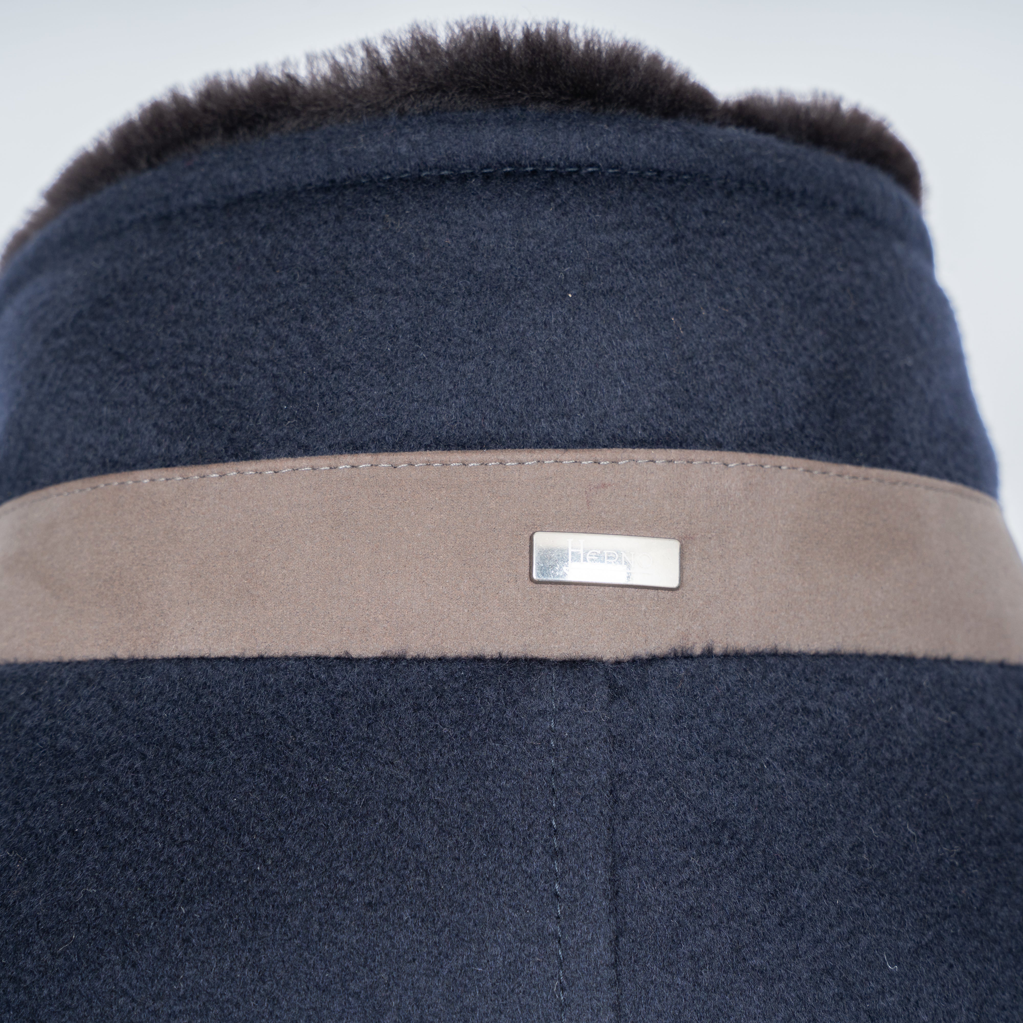 Herno Mantel Donkerblauw | Pure Cashmere