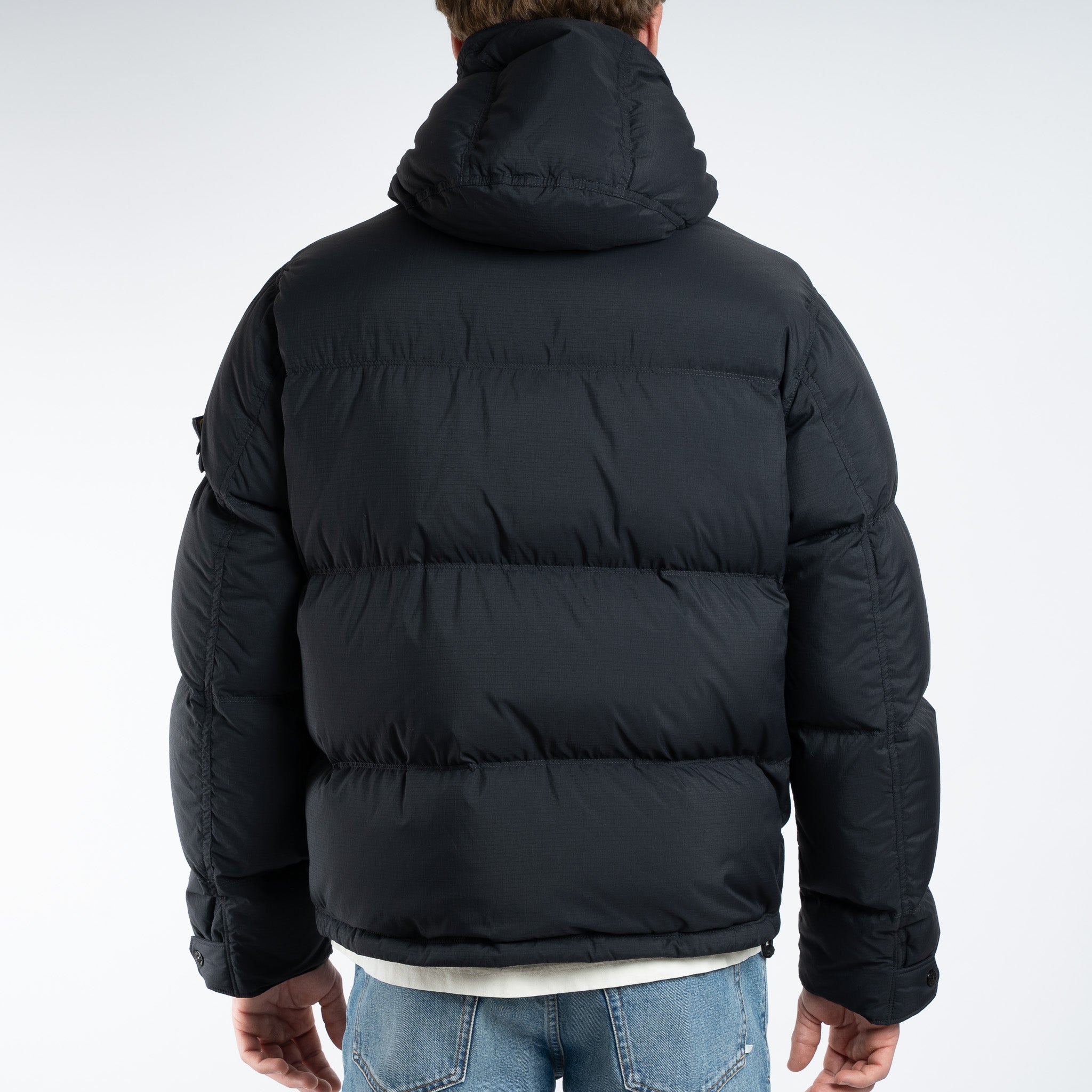 Stone Island Donsjas Zwart | Ripstop Cordura