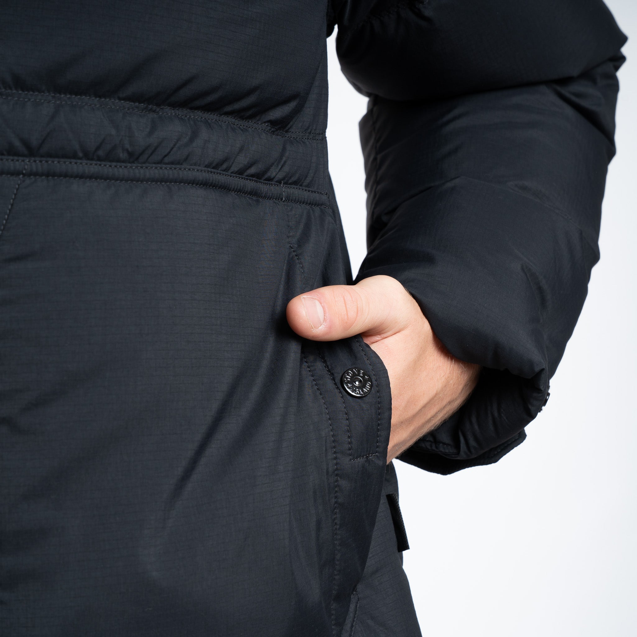Stone Island Donsjas Zwart | Ripstop Cordura