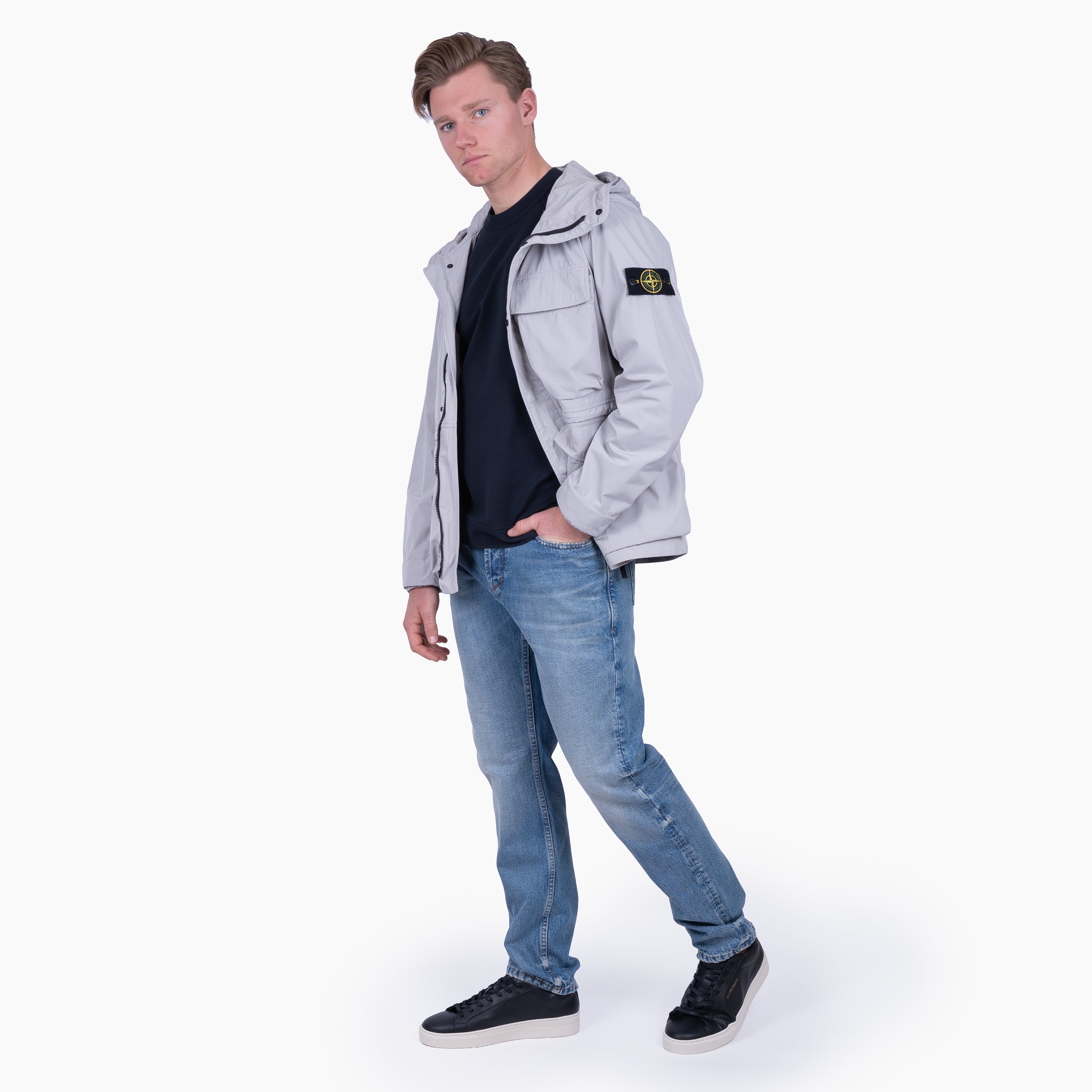 Stone Island Parka Grijs | Micro Twill