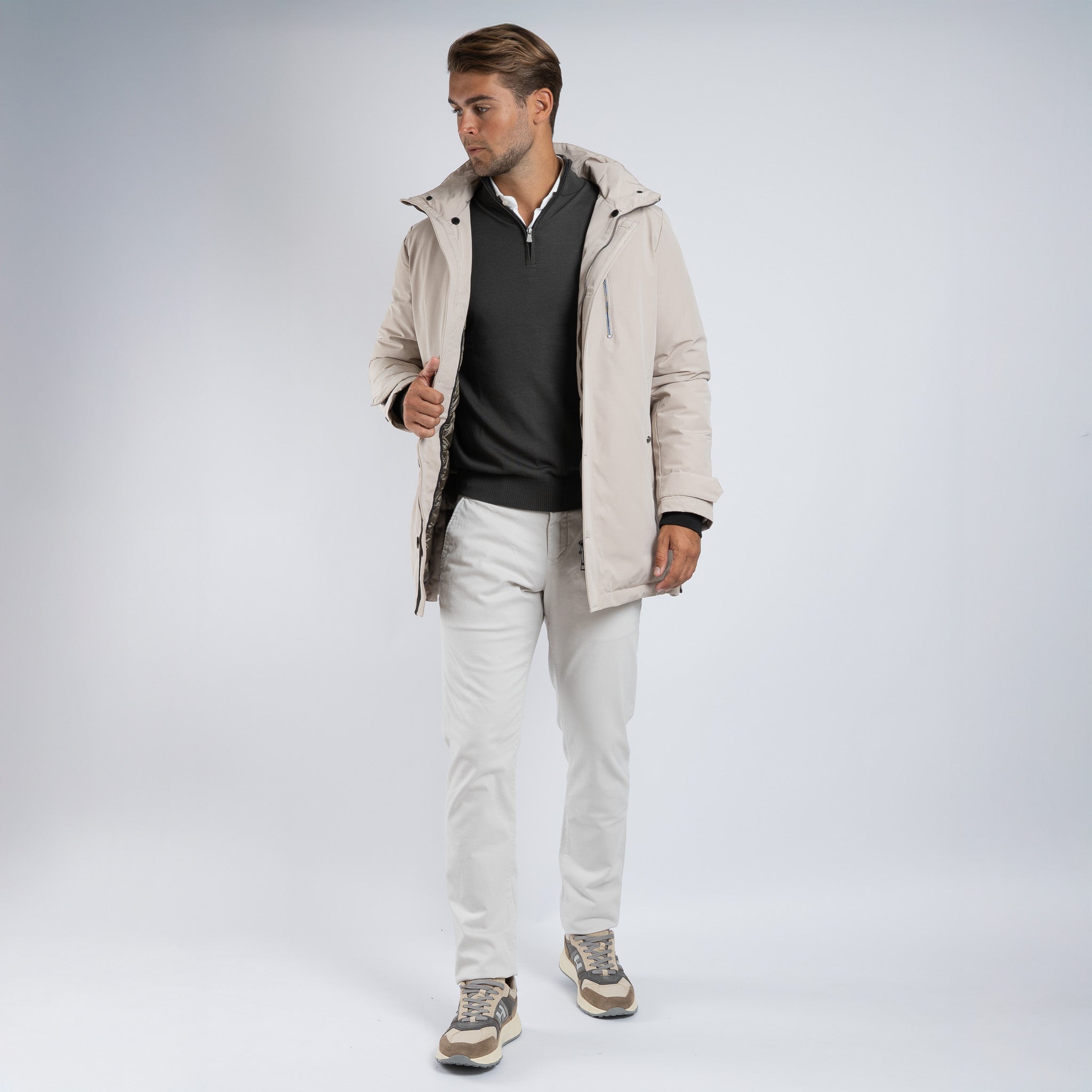 SEVEN DIALS Parka Beige | Zeke