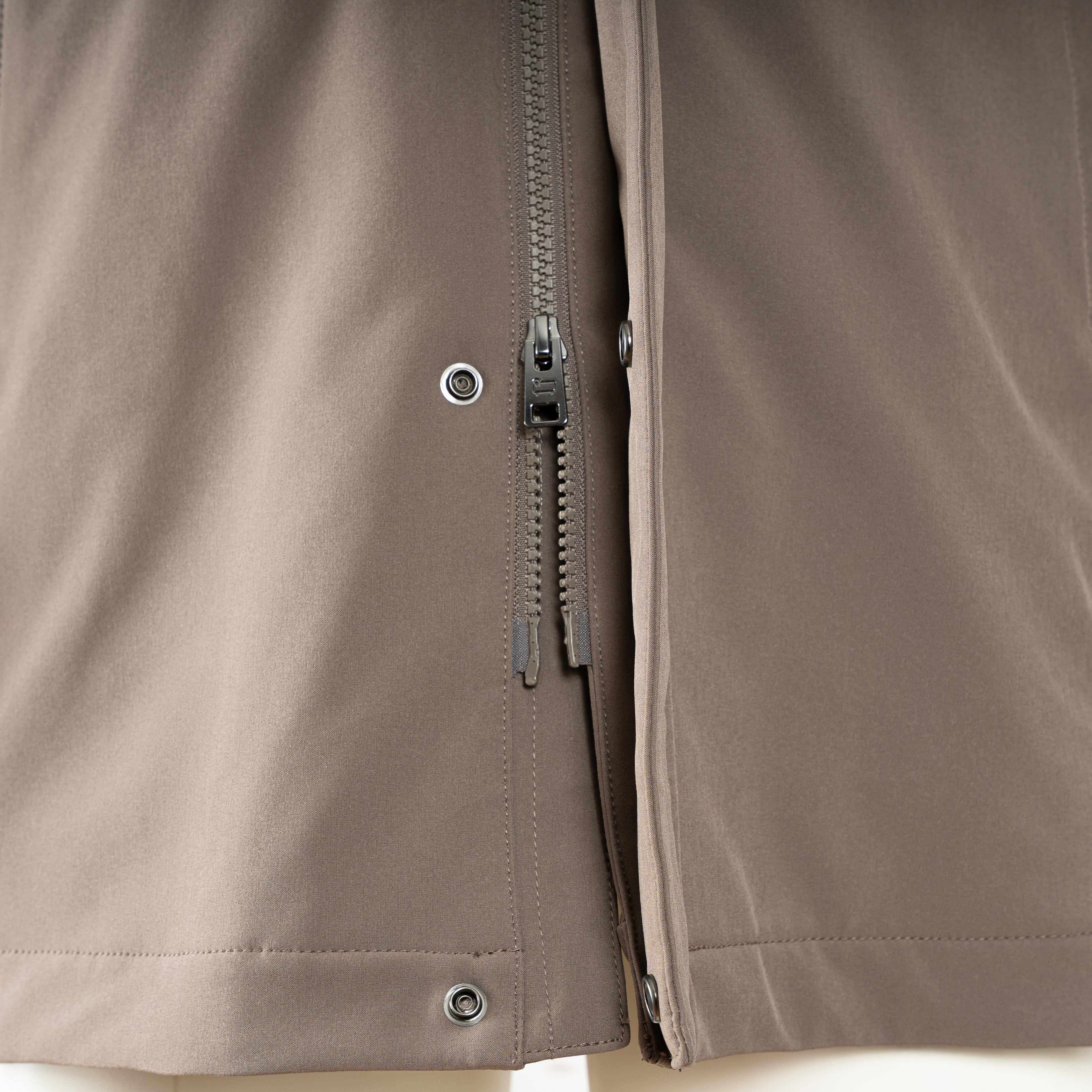 Woolrich Mantel Taupe | Soft Shell Barrow Mac Coat