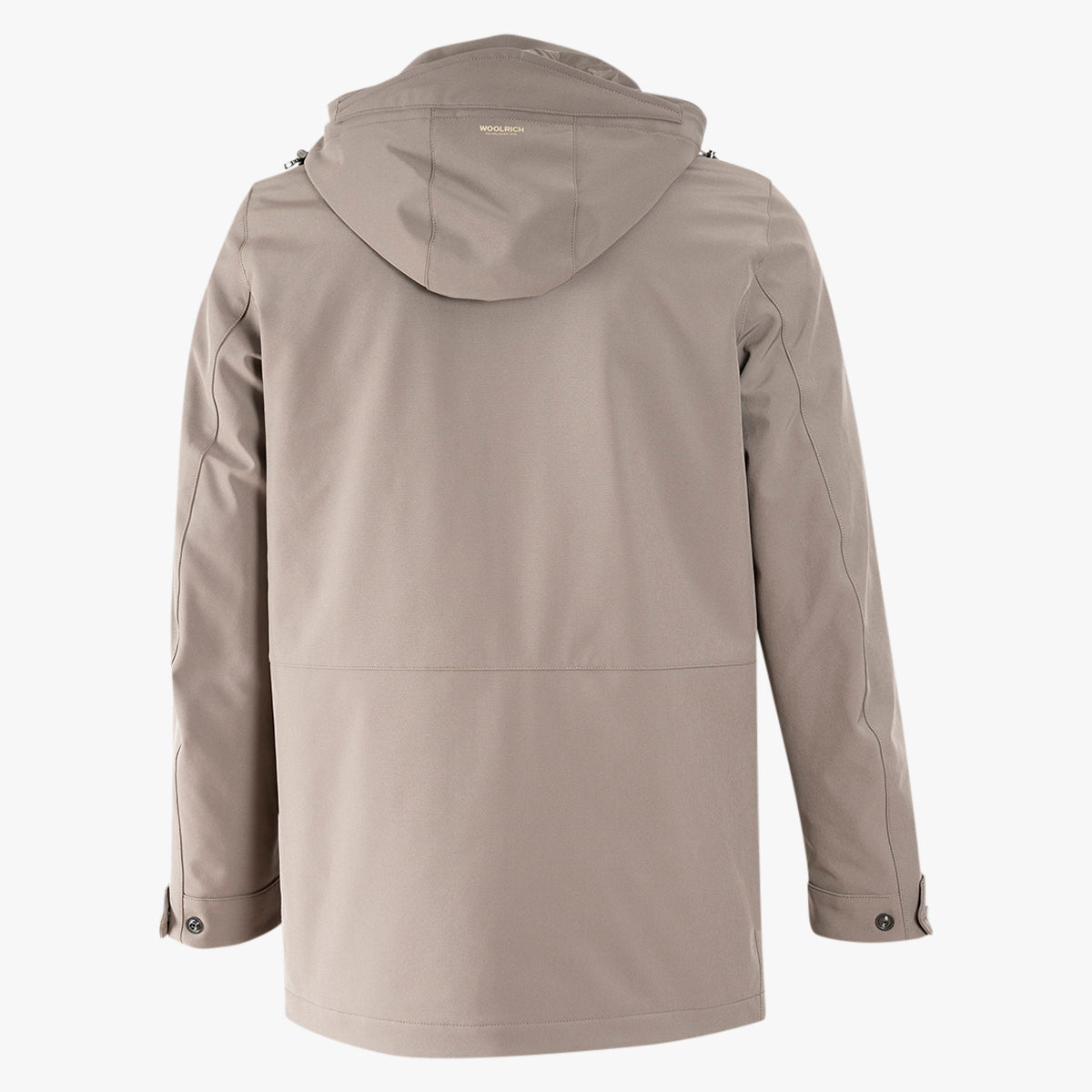 Woolrich Mantel Taupe | Soft Shell Barrow Mac Coat