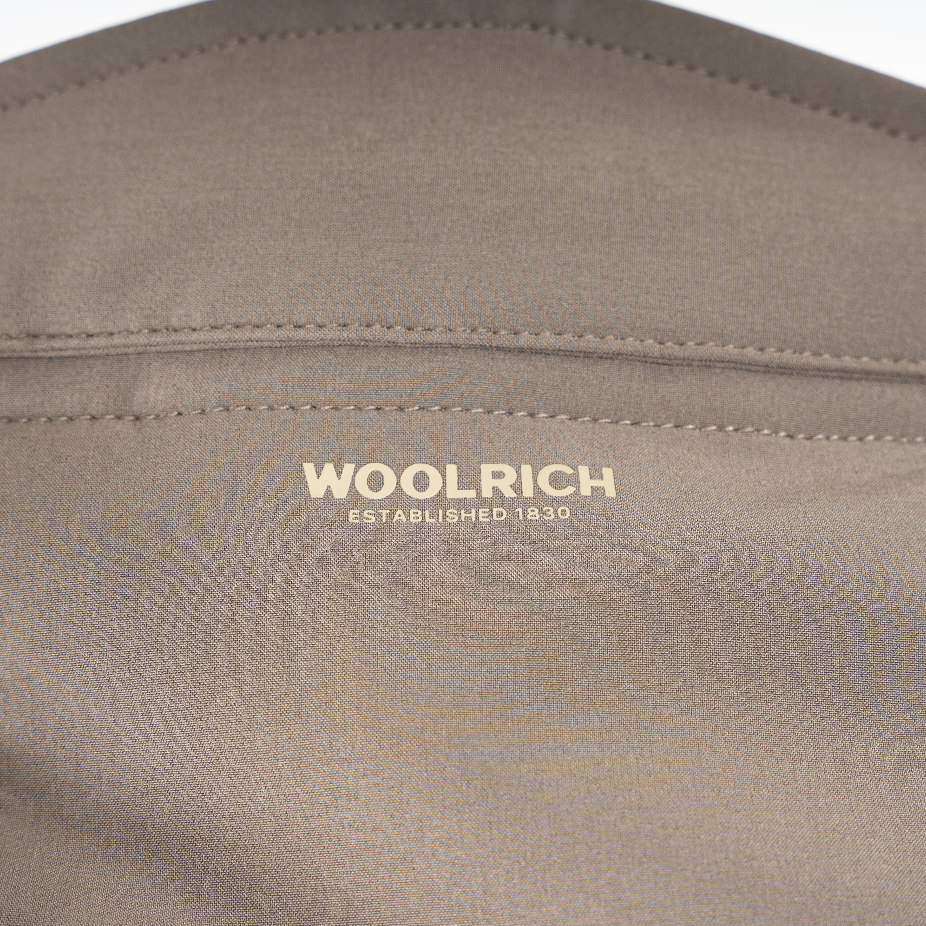 Woolrich Mantel Taupe | Soft Shell Barrow Mac Coat