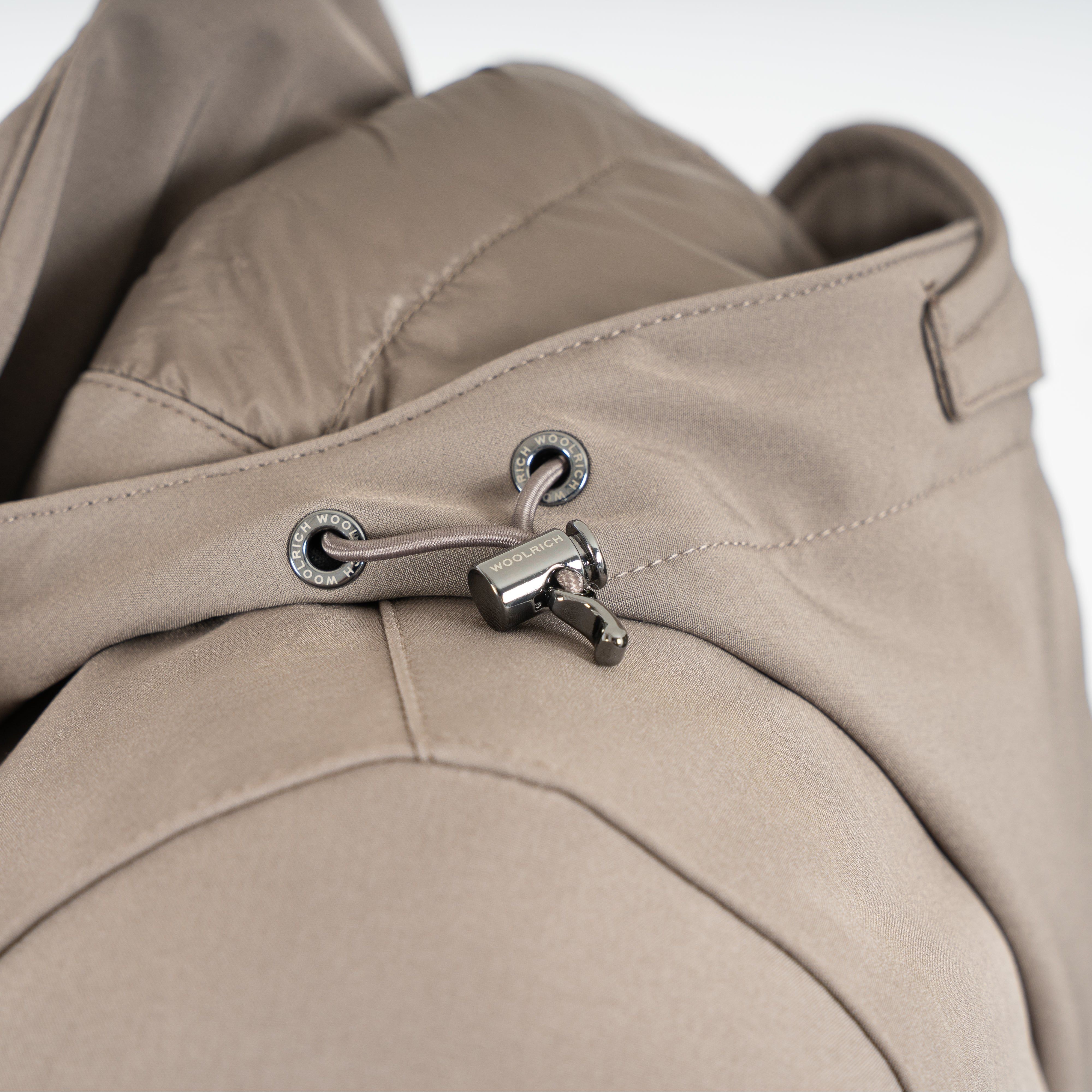 Woolrich Mantel Taupe | Soft Shell Barrow Mac Coat