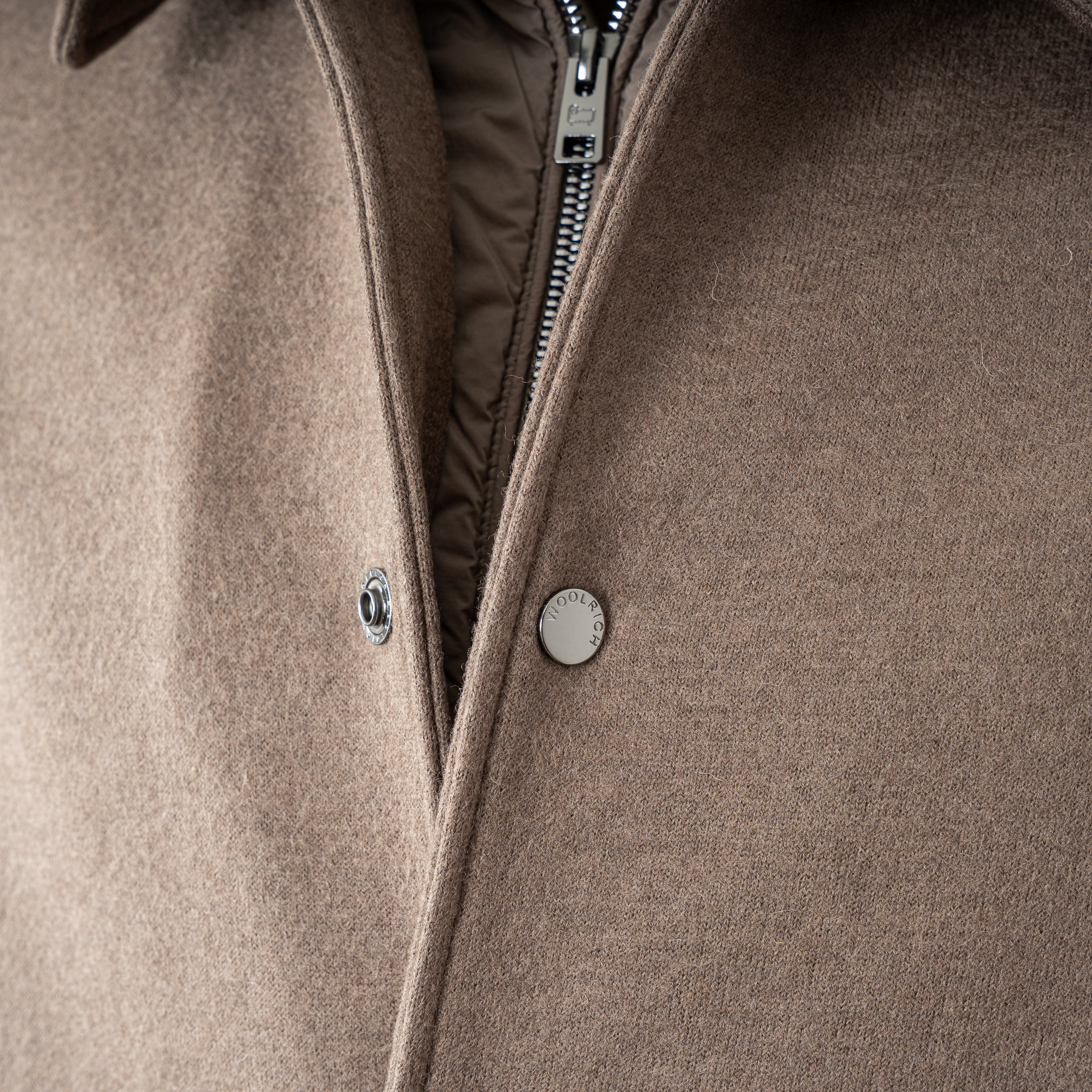 Woolrich Jack Middenbruin | Knitted Wool Shirt Jacket