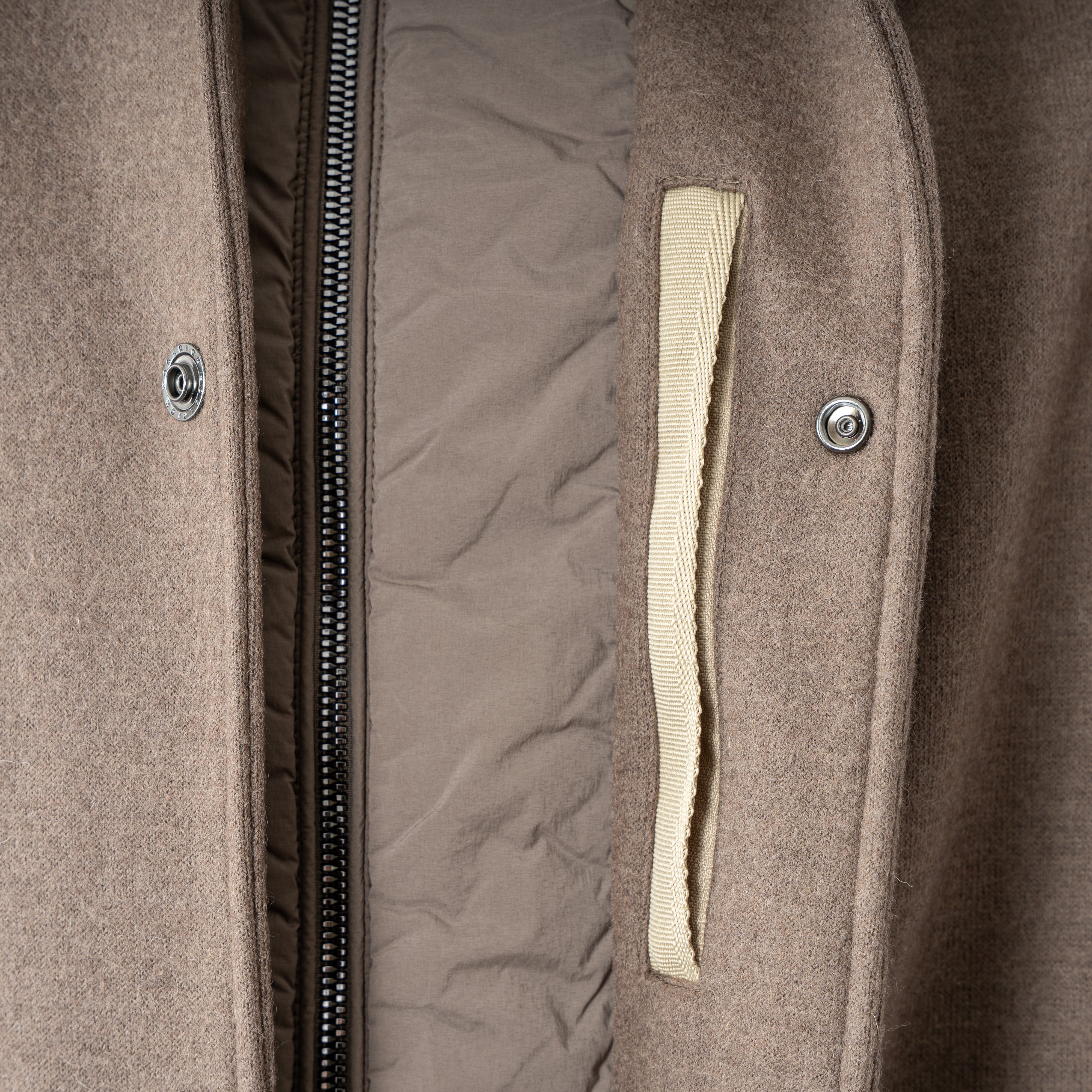 Woolrich Jack Middenbruin | Knitted Wool Shirt Jacket