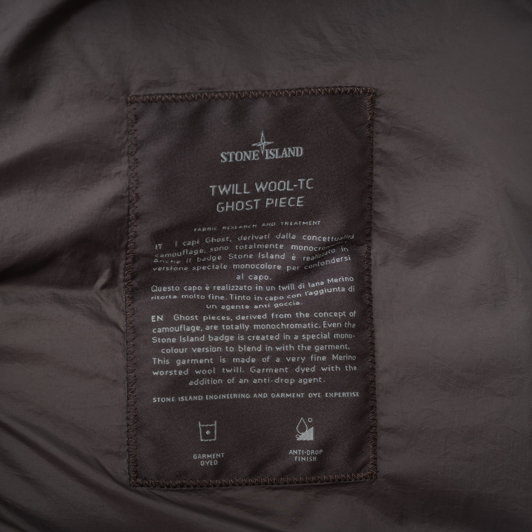 Stone Island Donsjas Bruin | Ghost