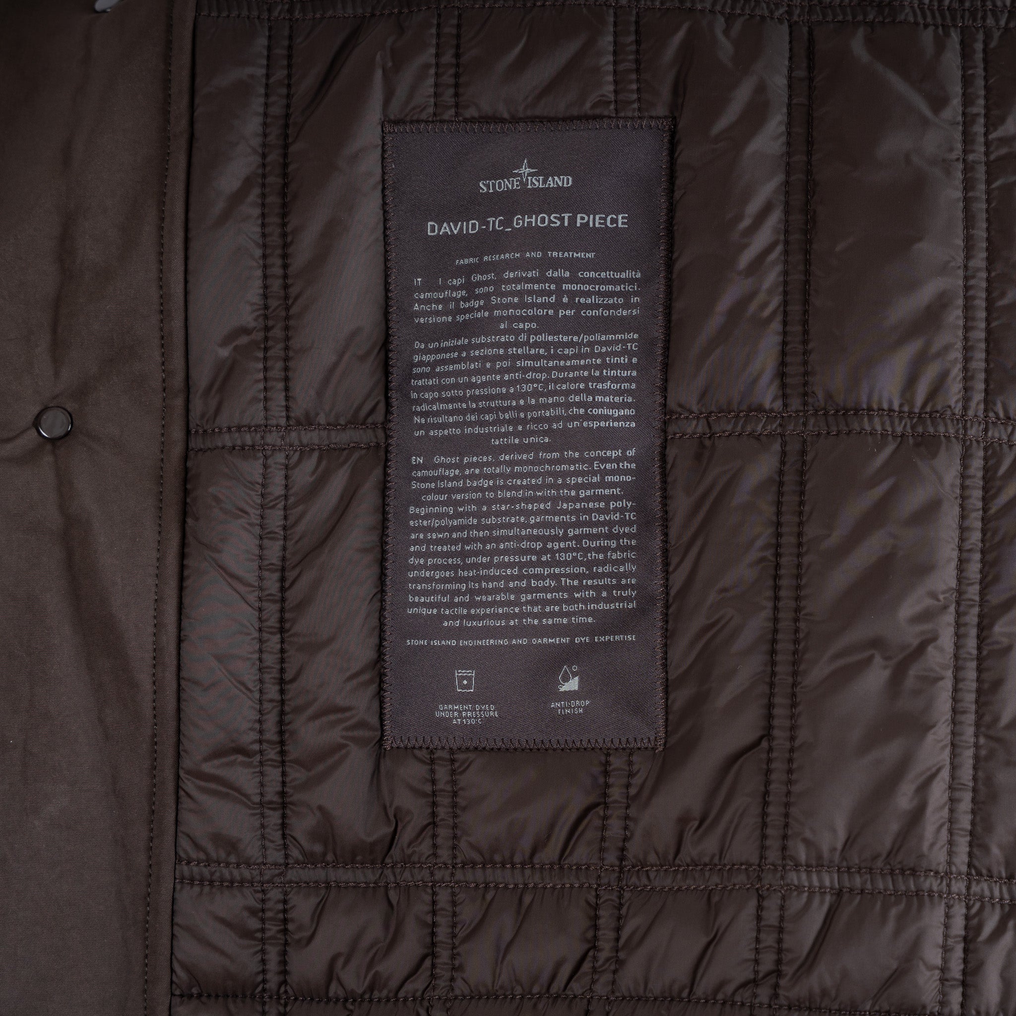 Stone Island Mantel Donkerbruin | David Ghost