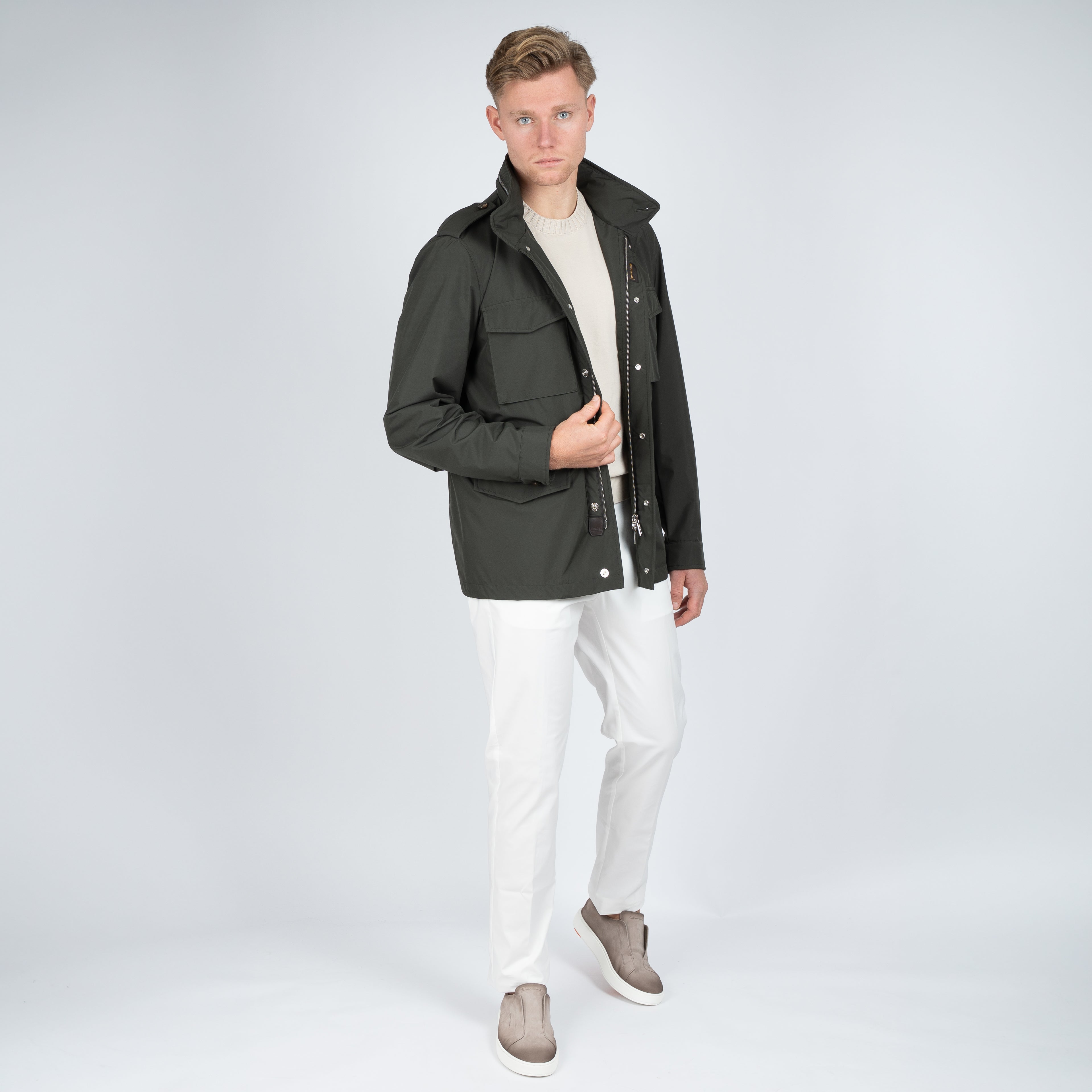 Moorer Field Jacket Groen | Denver-STP