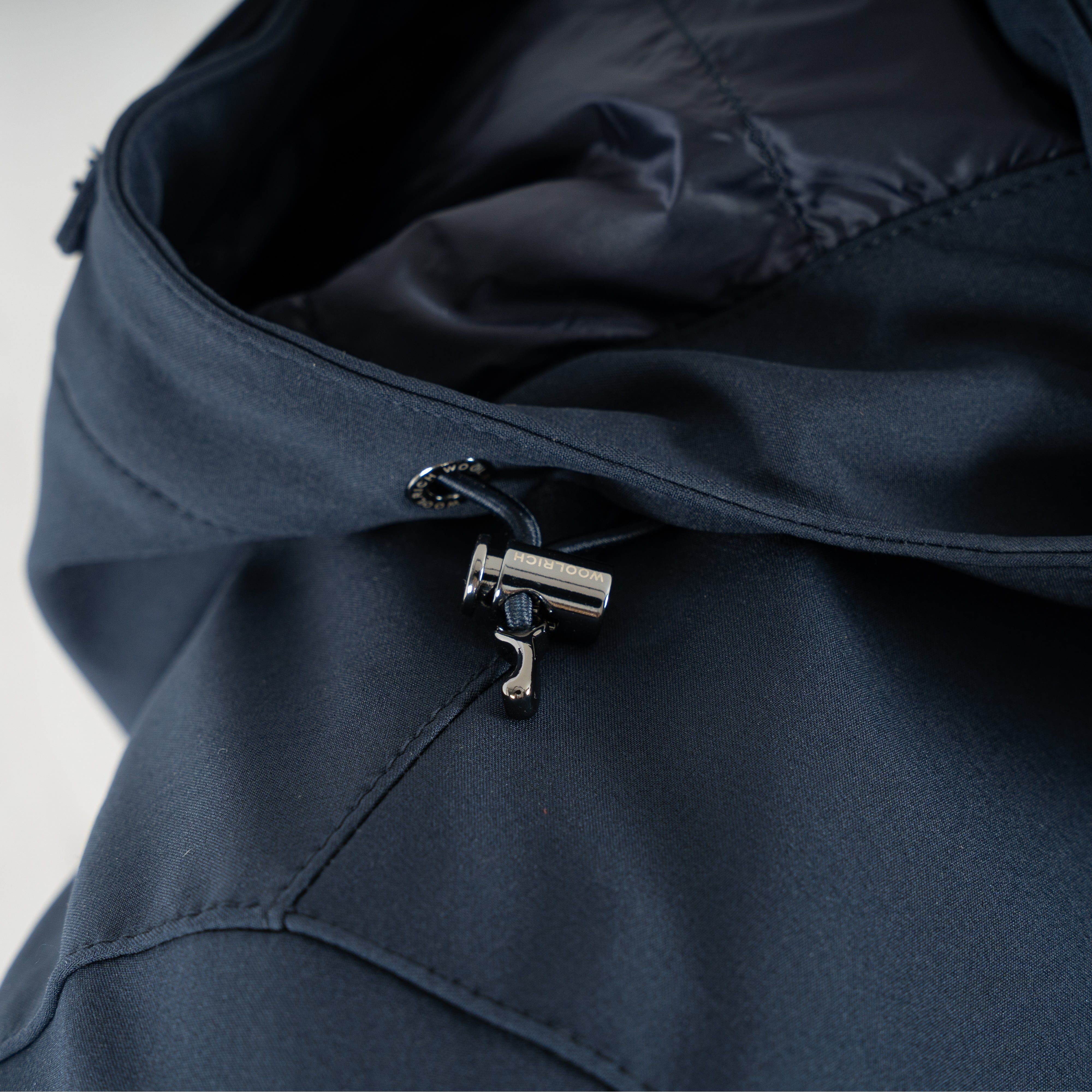 Woolrich Mantel Donkerblauw | Soft Shell Barrow Mac Coat