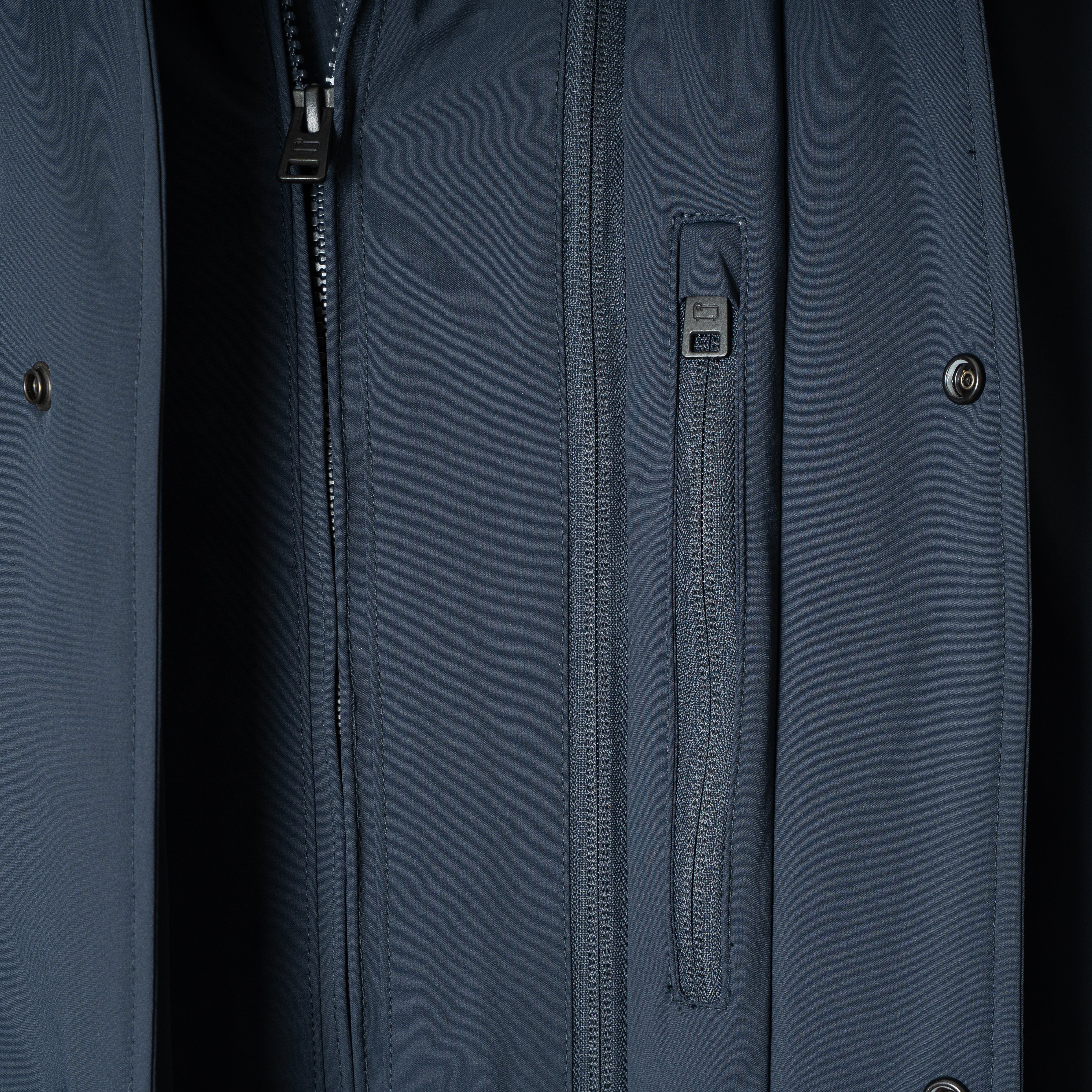 Woolrich Mantel Donkerblauw | Stretch 2in1 Car Coat