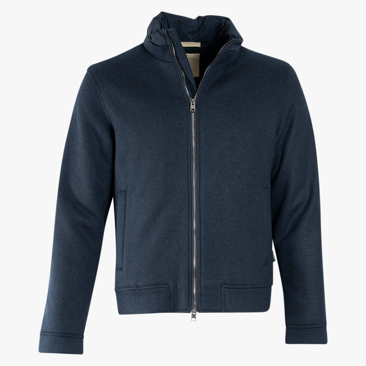 Woolrich Bomberjack Donkerblauw | Knitted Wool Lewis Bomber
