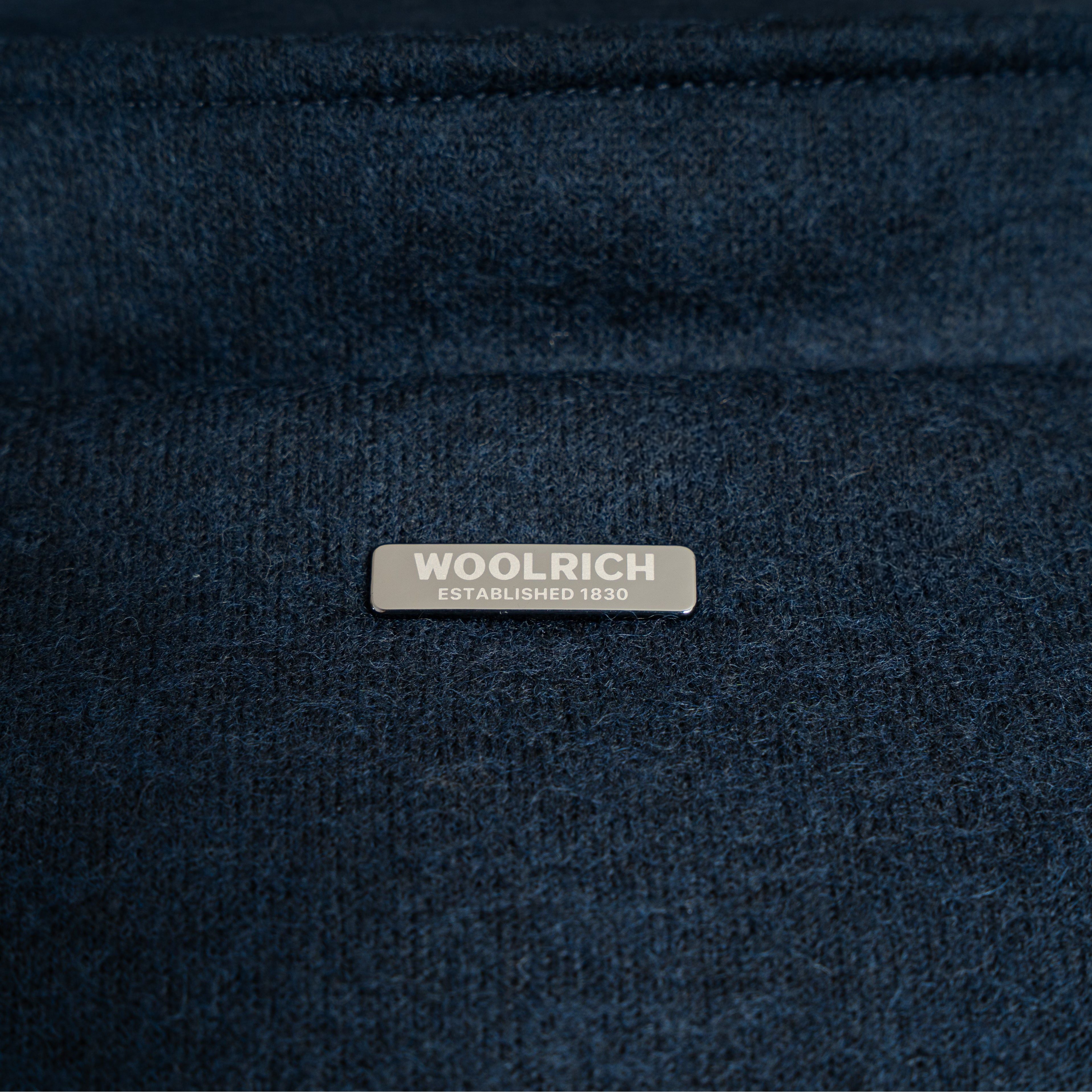 Woolrich Bomberjack Donkerblauw | Knitted Wool Lewis Bomber