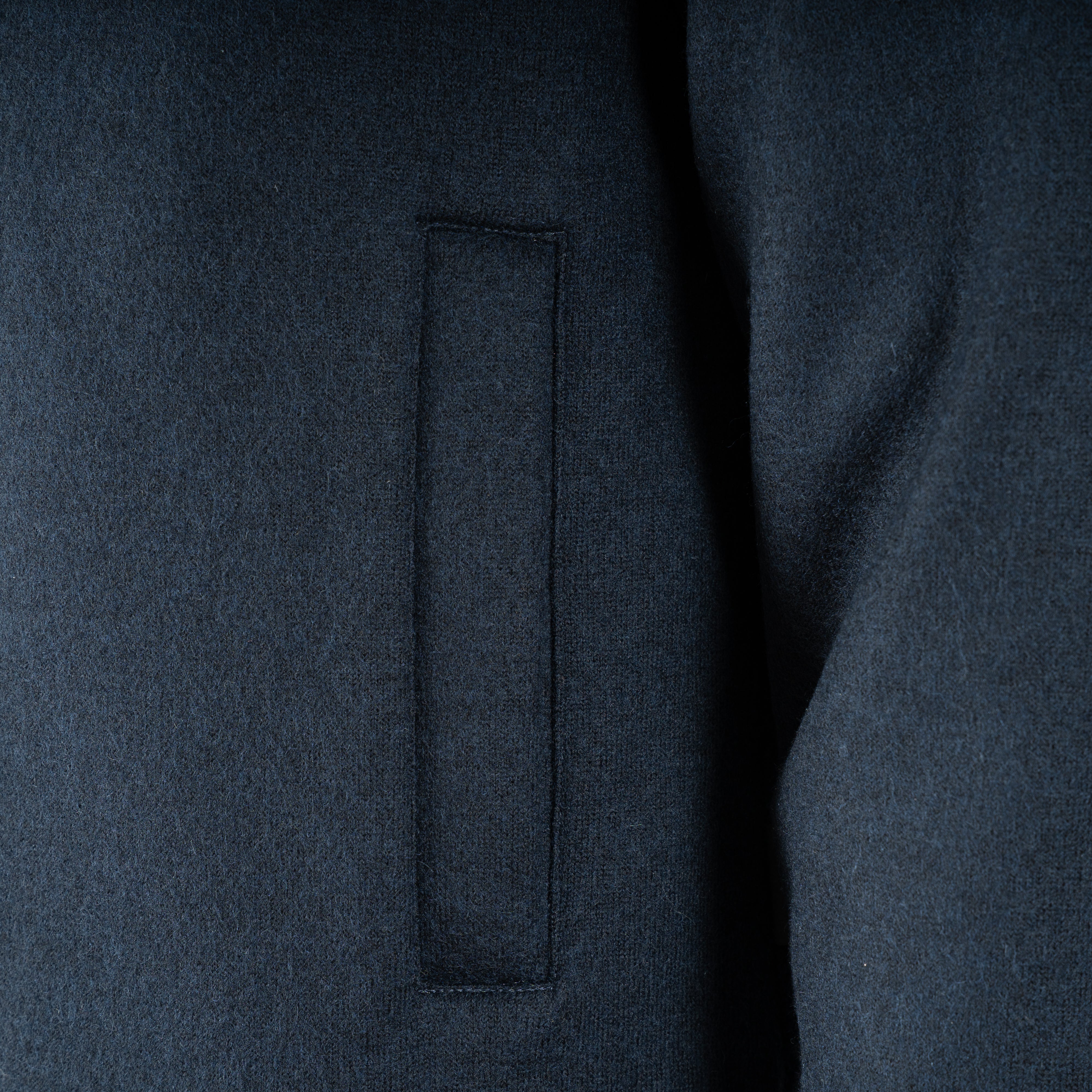Woolrich Bomberjack Donkerblauw | Knitted Wool Lewis Bomber