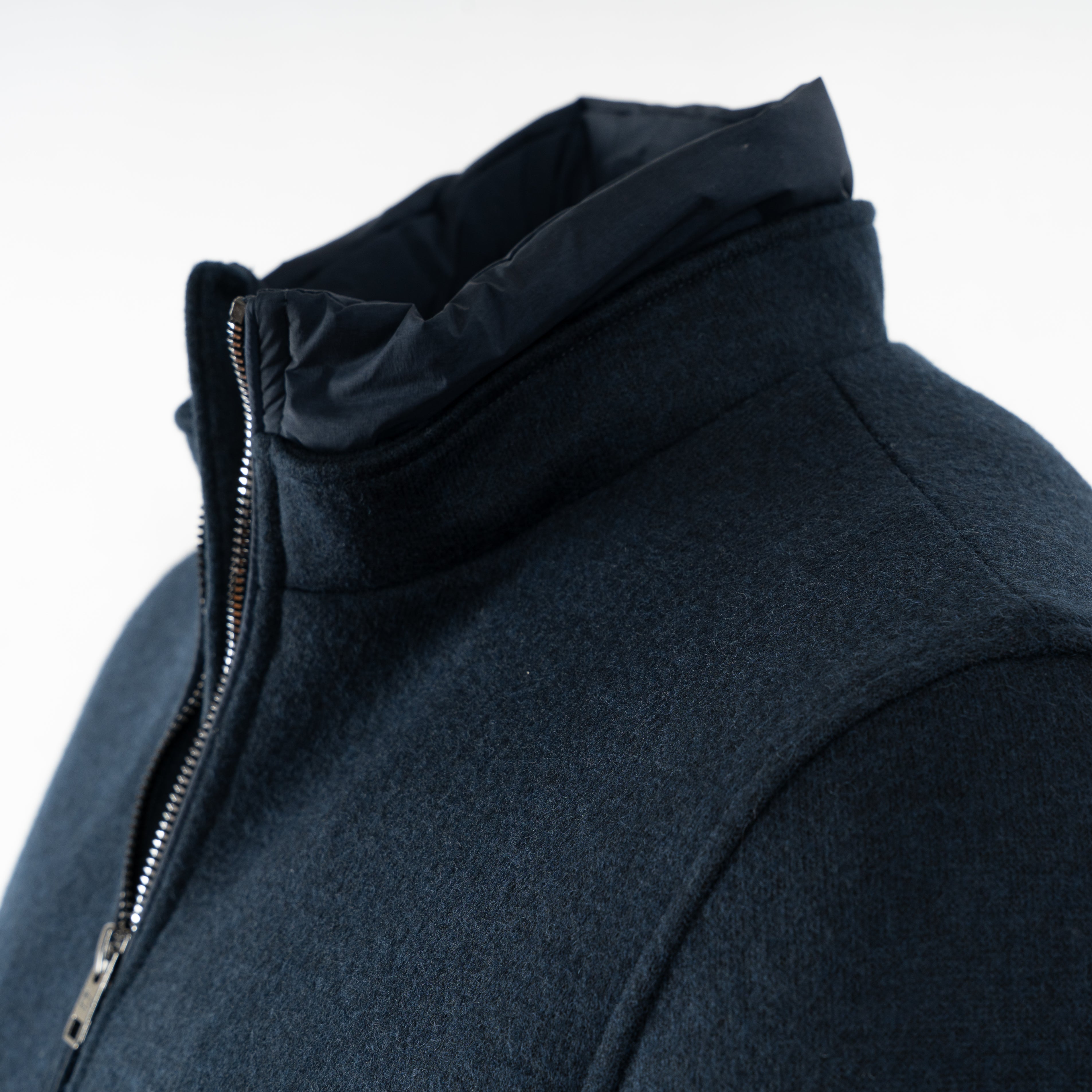 Woolrich Bomberjack Donkerblauw | Knitted Wool Lewis Bomber