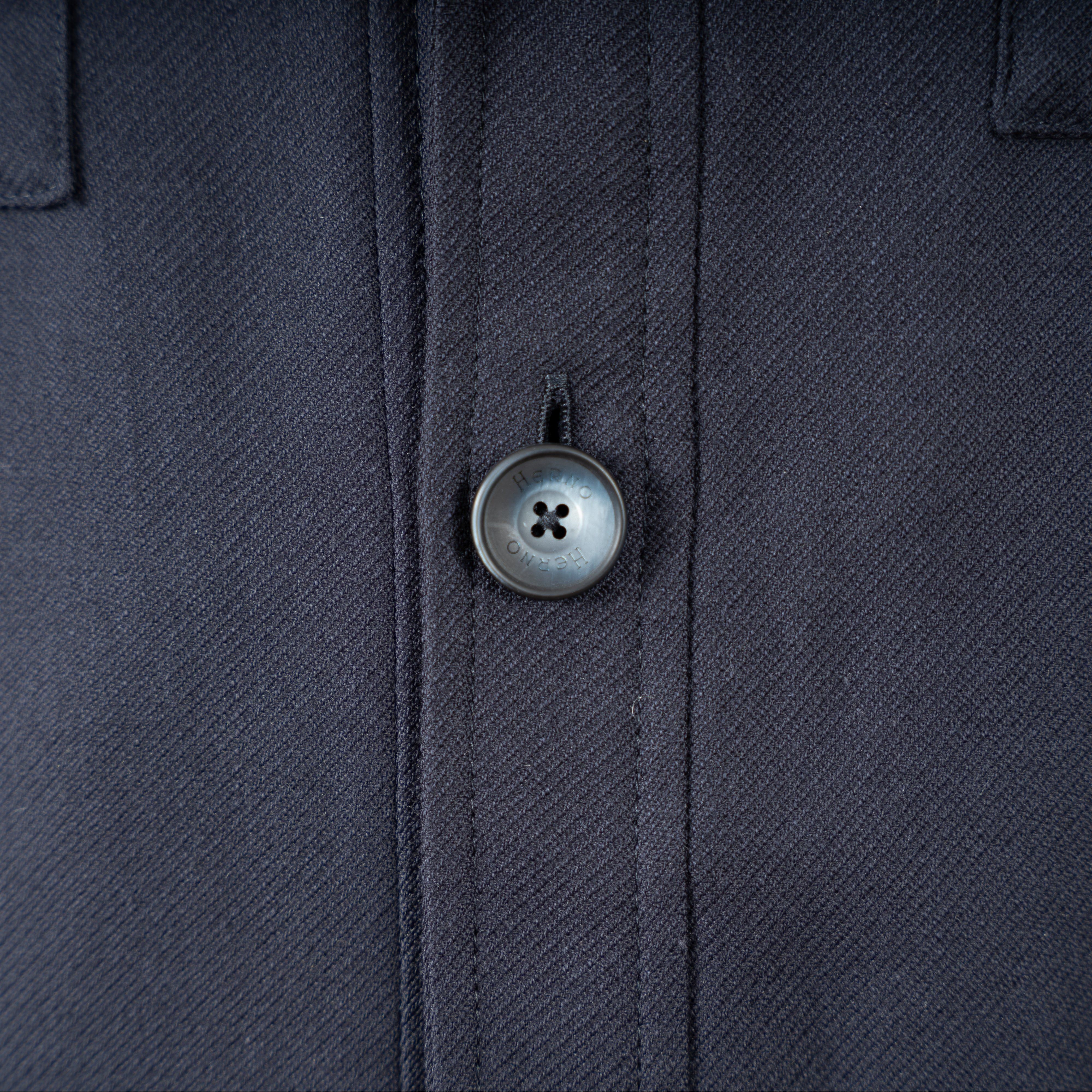 Herno Overshirt Blauw | Cotton Cashmere
