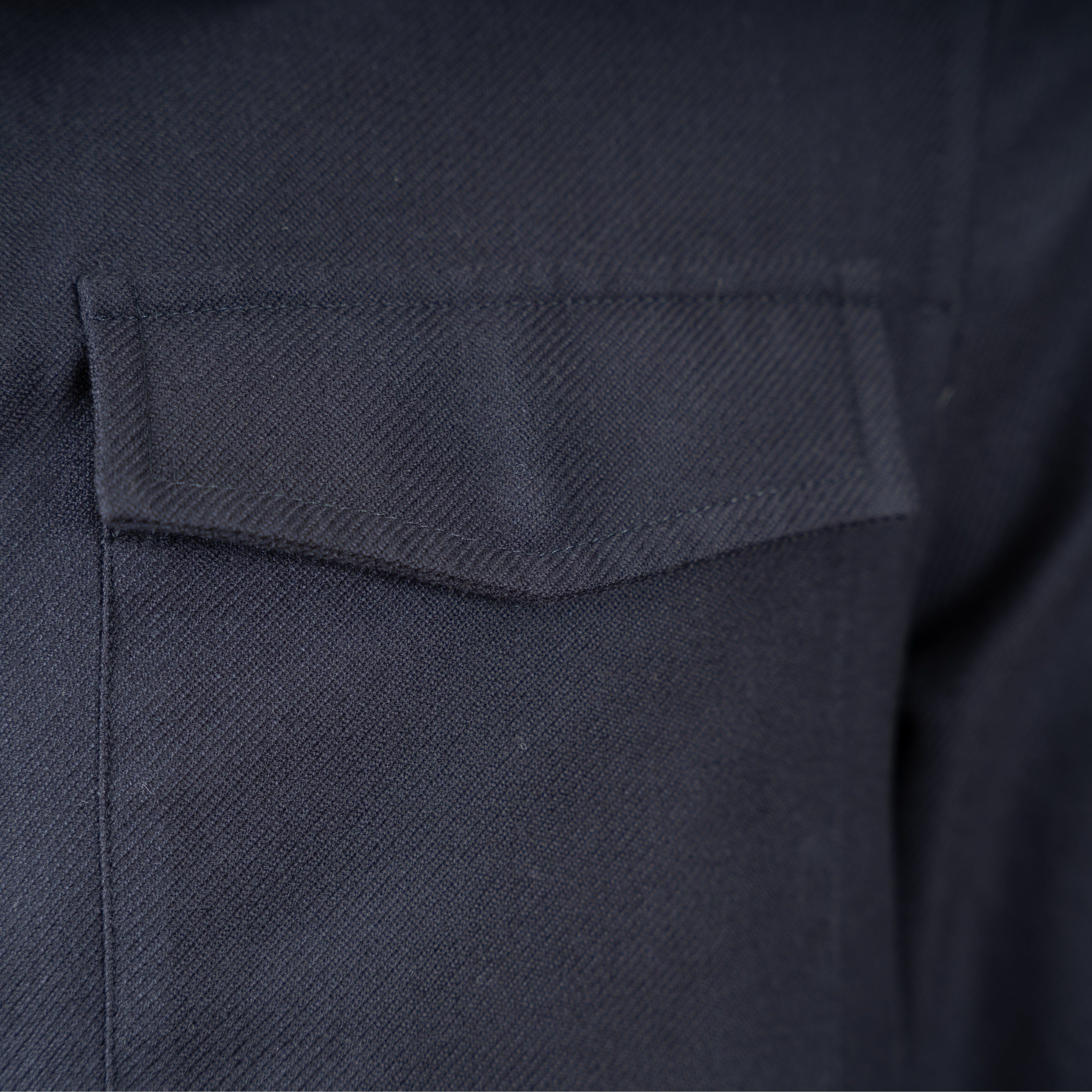 Herno Overshirt Blauw | Cotton Cashmere