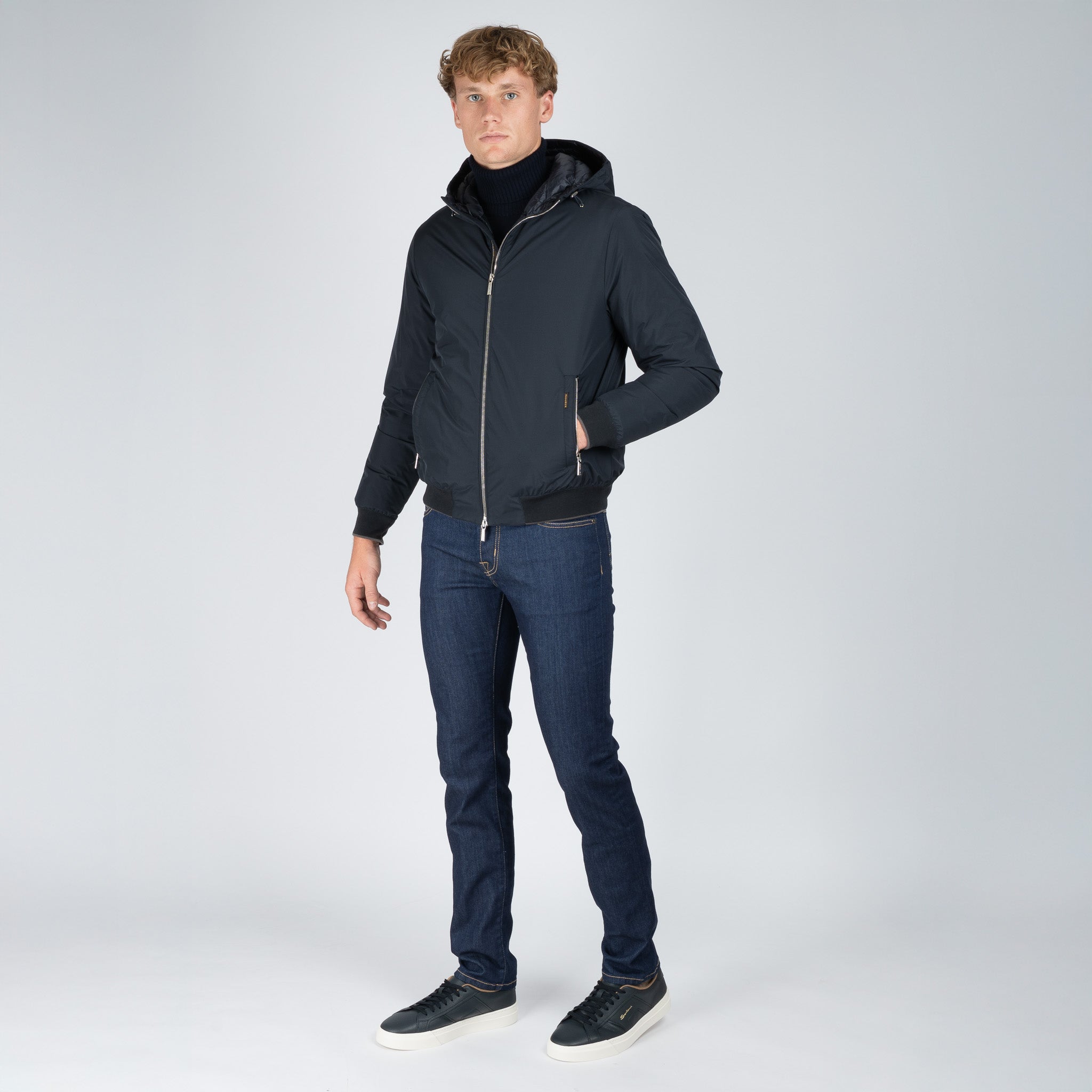 Moorer Bomberjack Blauw | Oniro-STP
