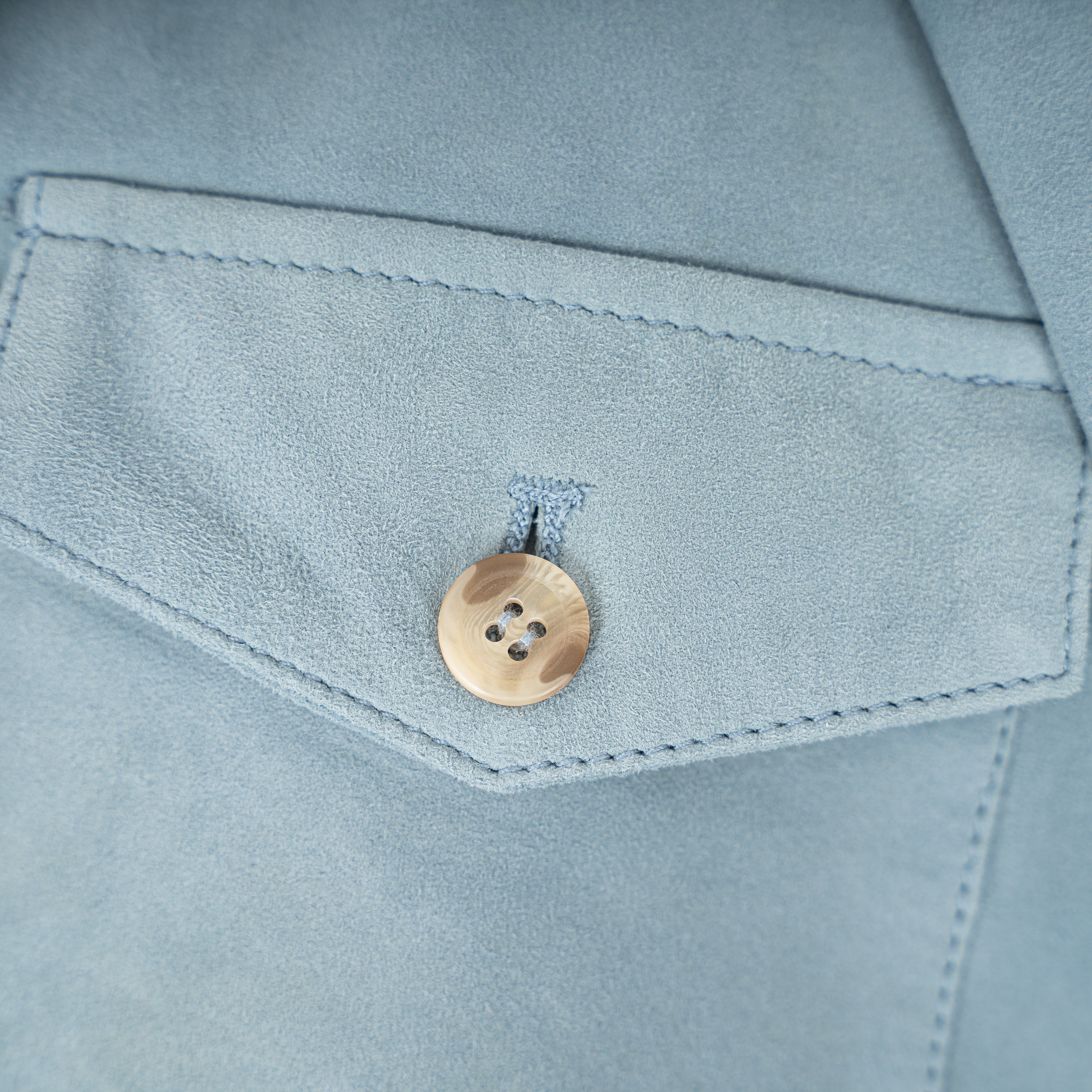 Alter Ego Overshirt Lichtblauw Suède | Rocco