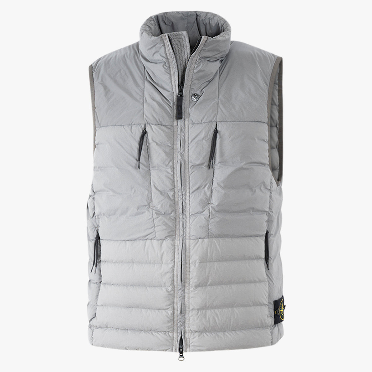 Stone Island Bodywarmer Grijs | Seamless Tunnel Nylon Down