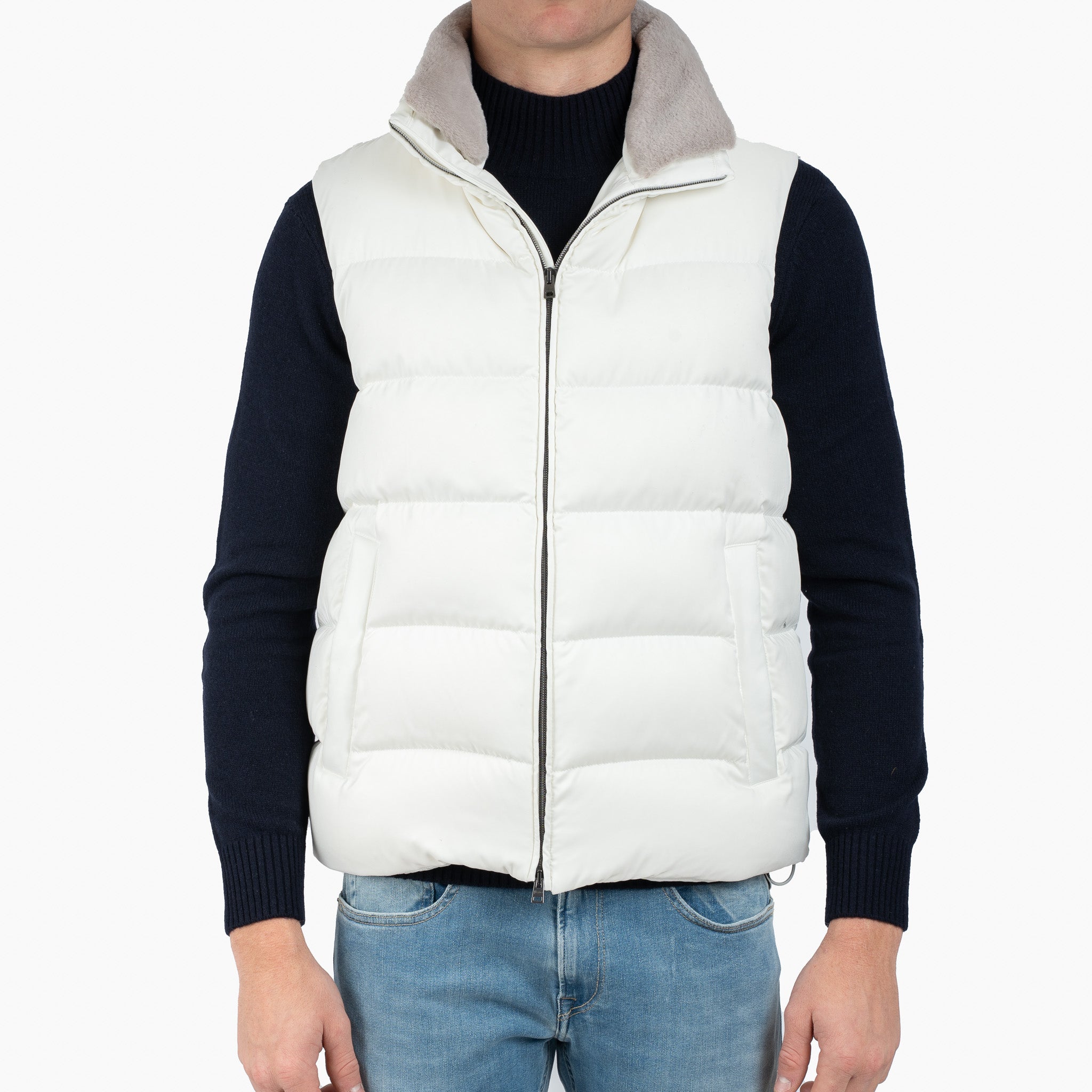 Herno Bodywarmer Creme | Polar-Tech