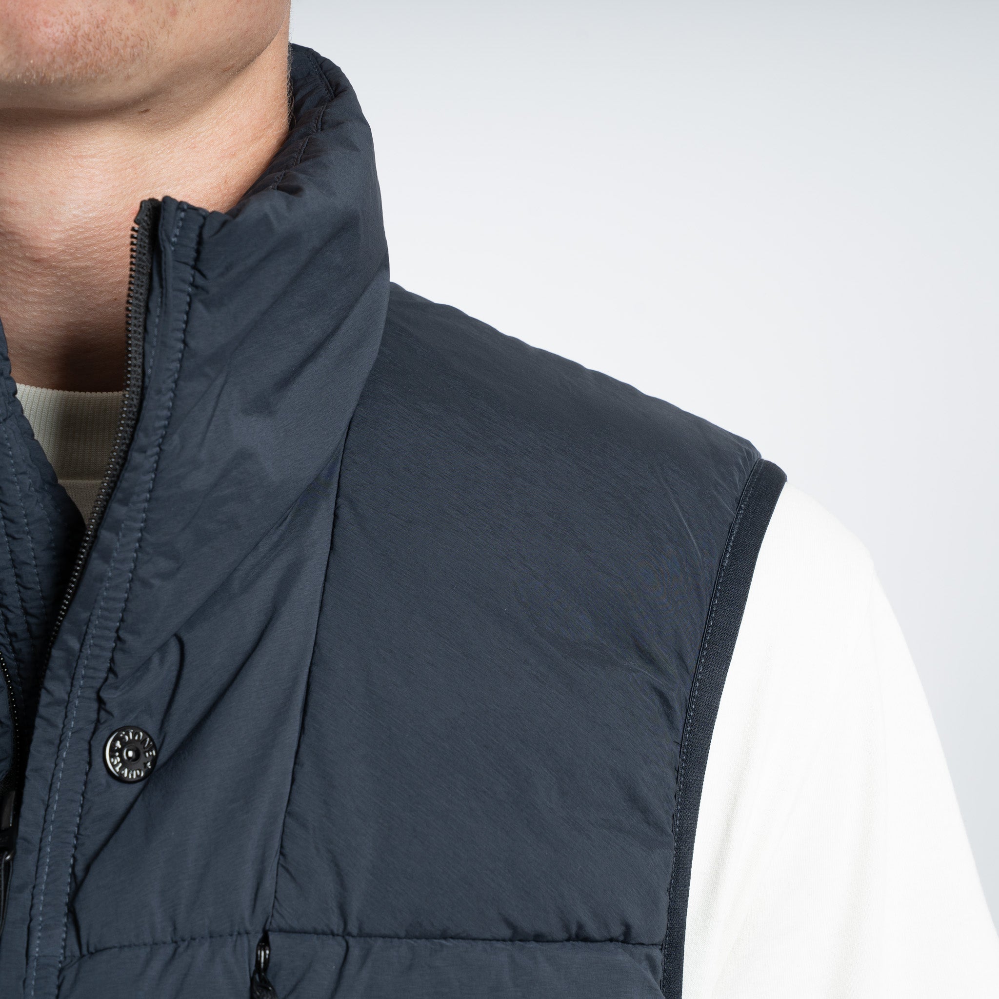 Stone Island Bodywarmer Blauw | Seamless Tunnel Down