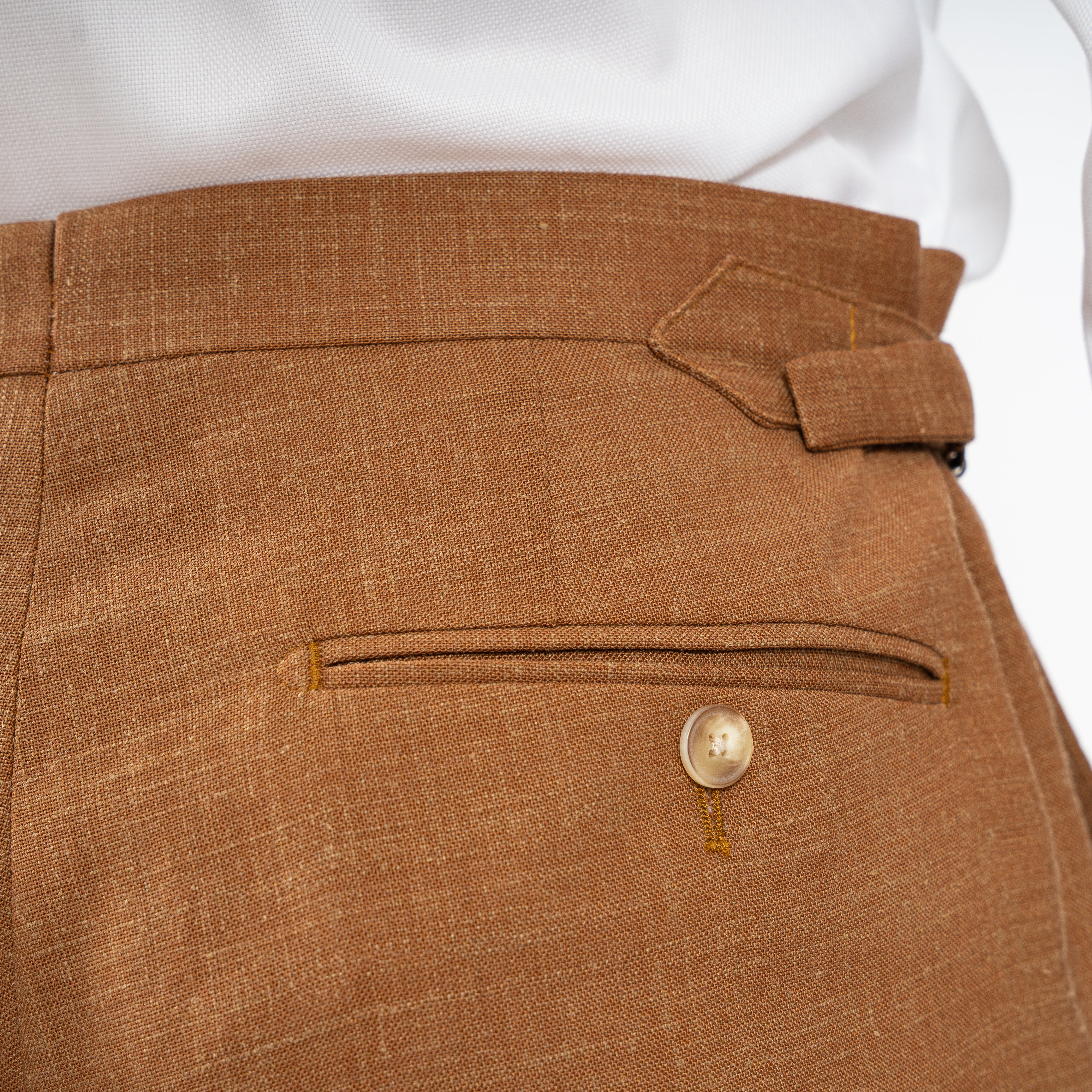 Munro Linnen Kostuum Camel | Paulo Oliveira
