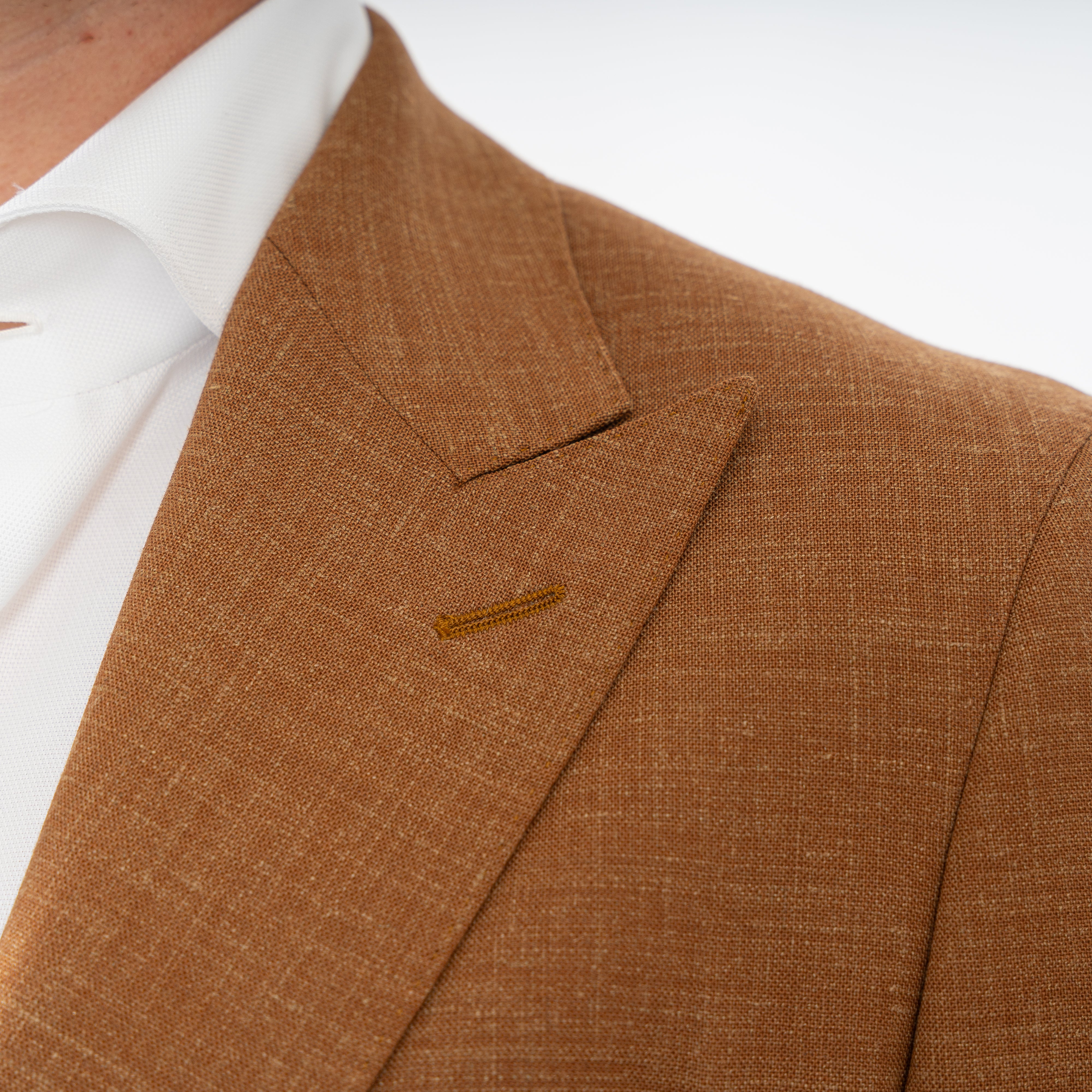 Munro Linnen Kostuum Camel | Paulo Oliveira