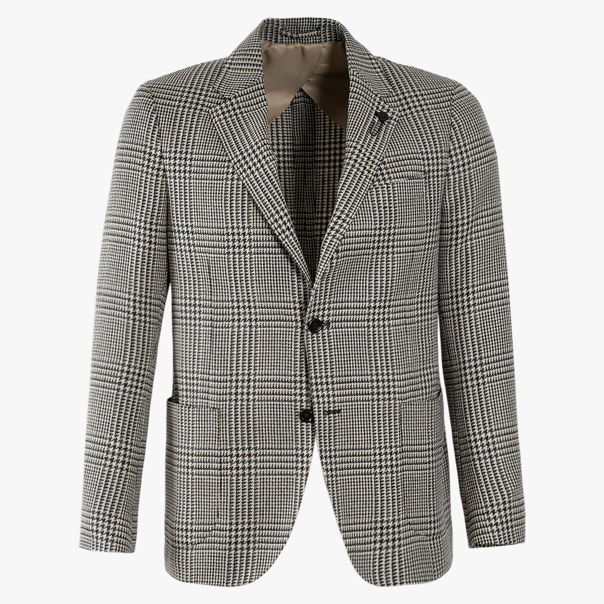 Lardini Colbert Bruin Geruit | Wol - Alpaca