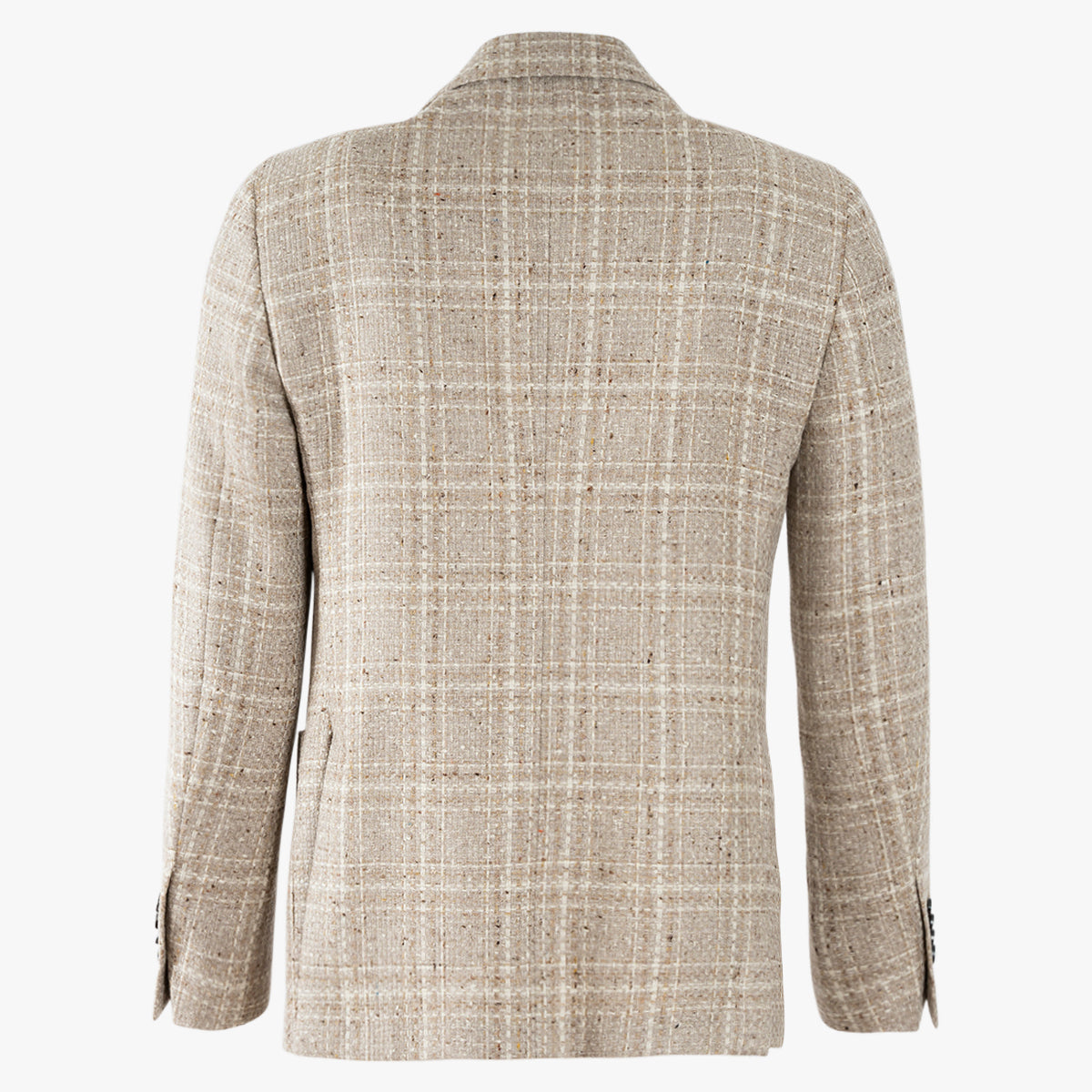 Lardini Colbert Beige Ruit | Wol Zijde