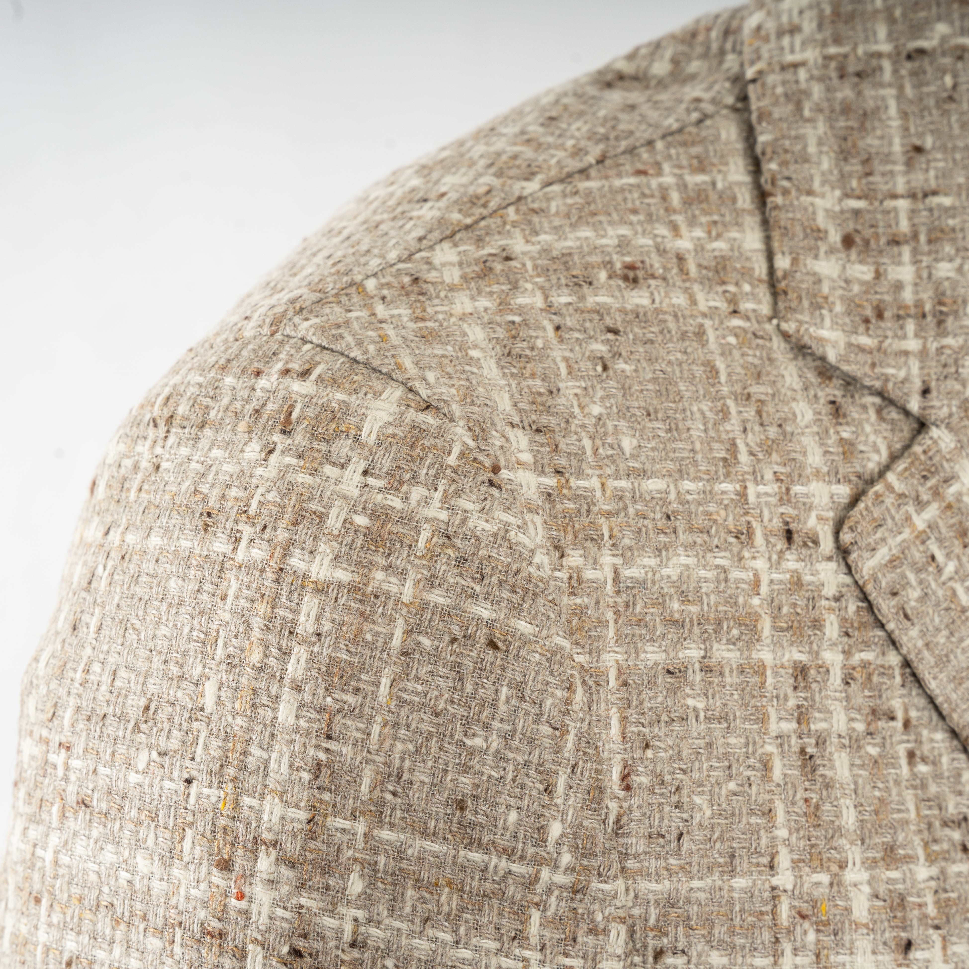 Lardini Colbert Beige Ruit | Wol Zijde