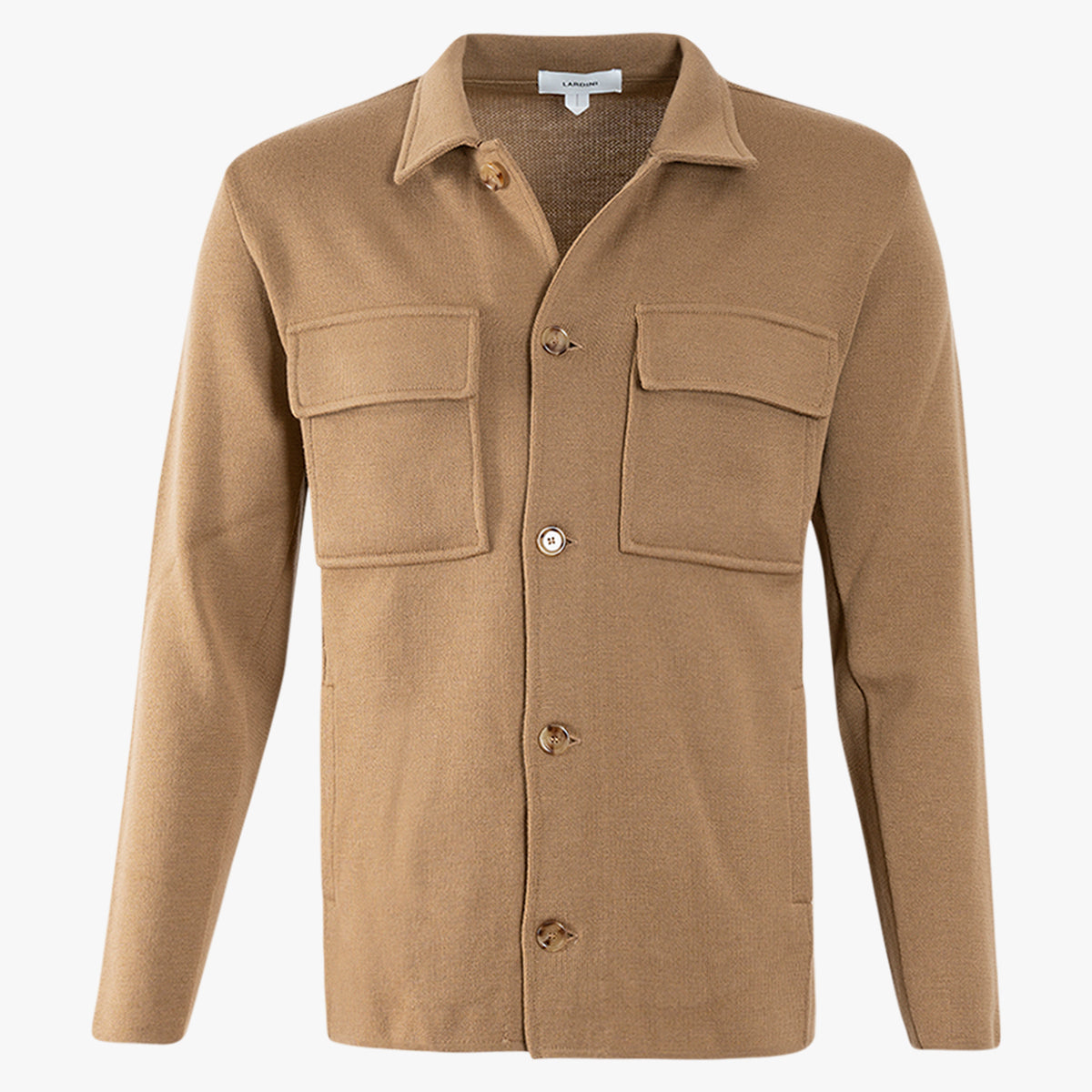 Lardini Overshirt Camel | Knitted Overshirt