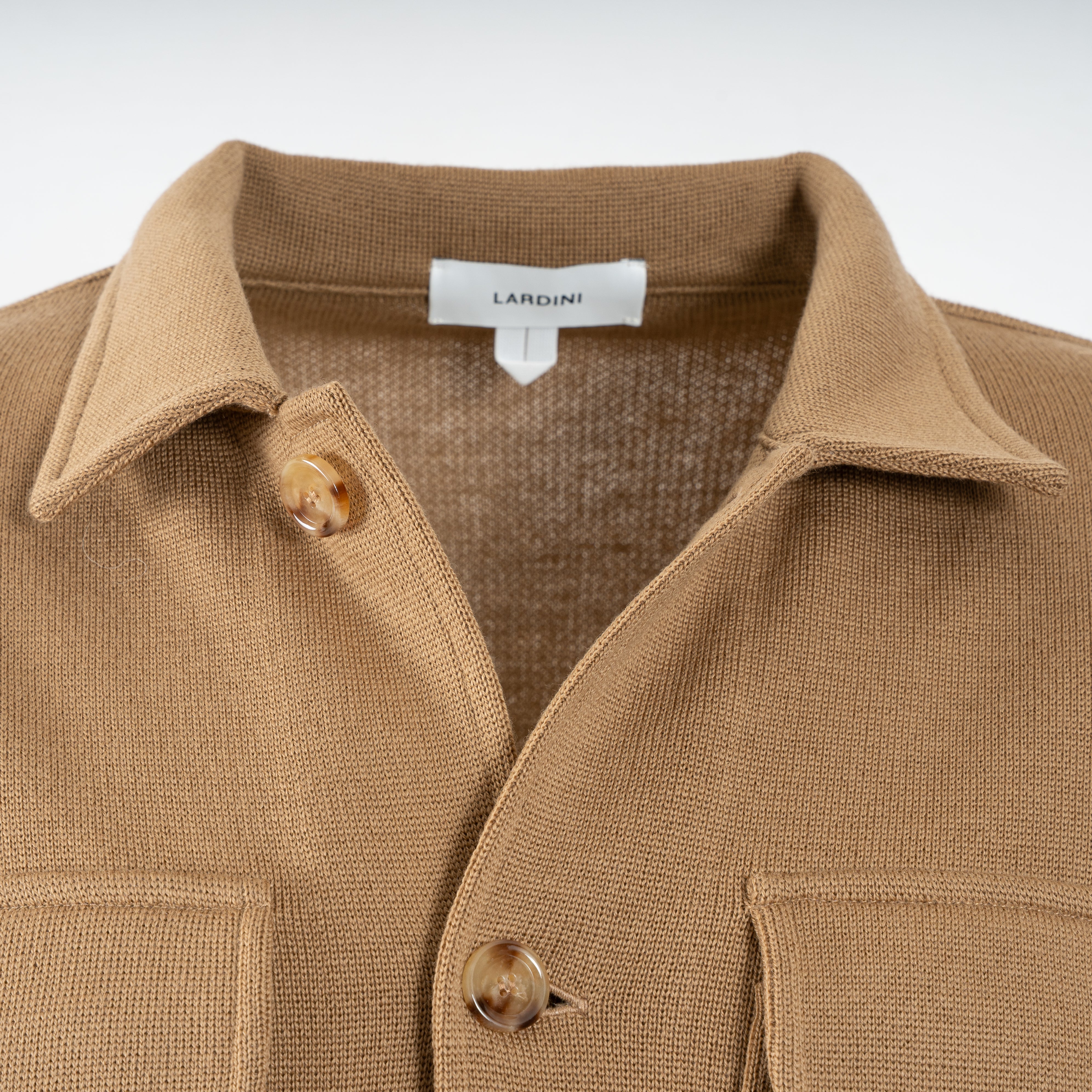 Lardini Overshirt Camel | Knitted Overshirt