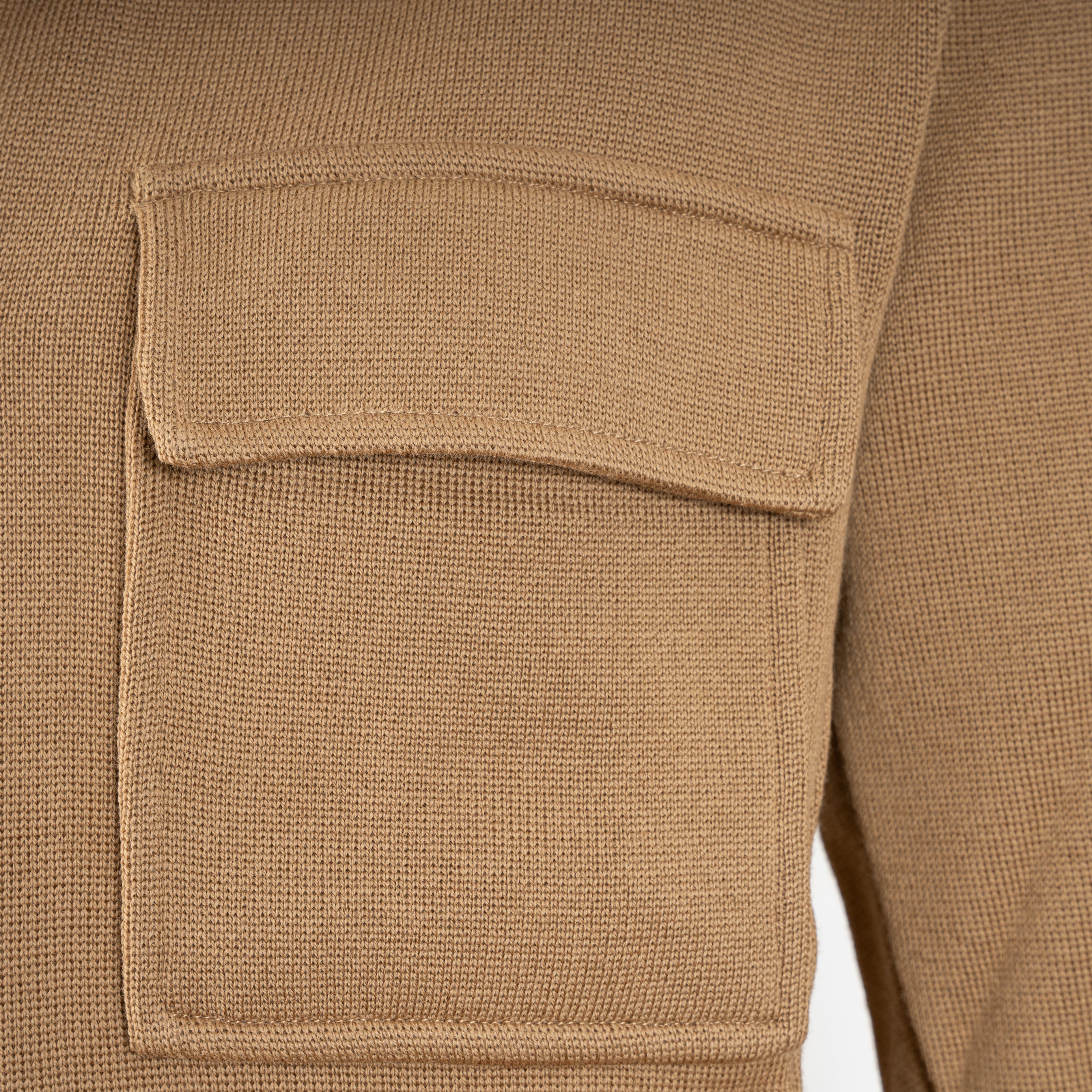 Lardini Overshirt Camel | Knitted Overshirt
