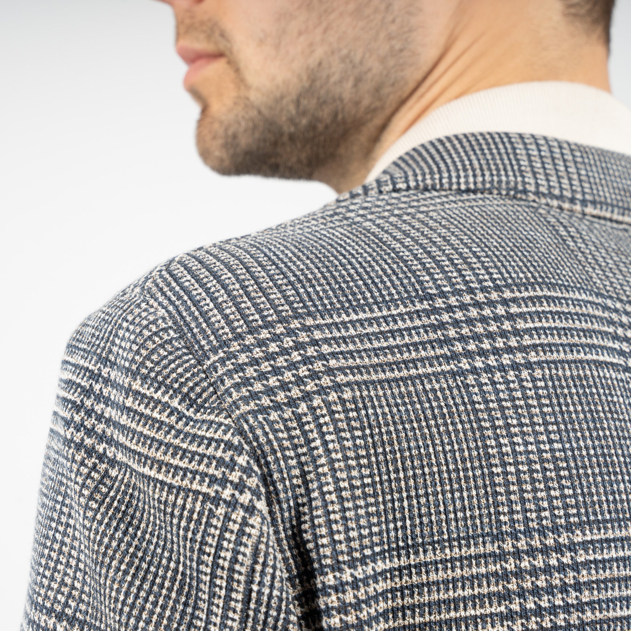 SEVEN DIALS Colbert Geruit Blauw | Blakely