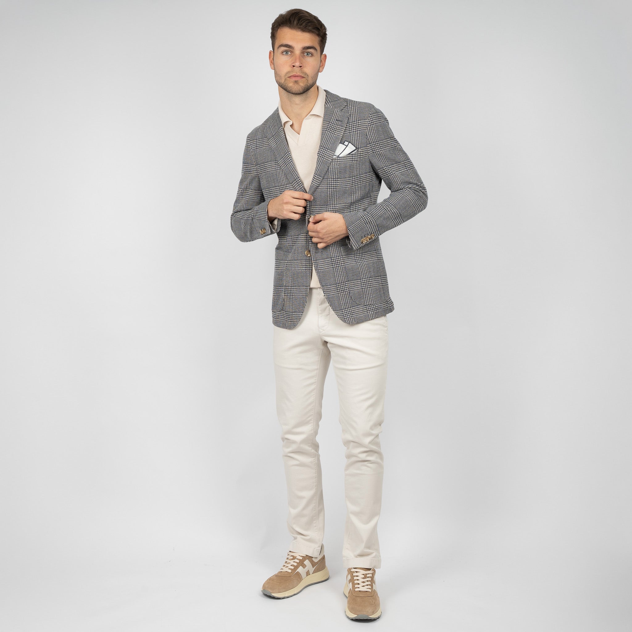 SEVEN DIALS Colbert Geruit Blauw | Blakely