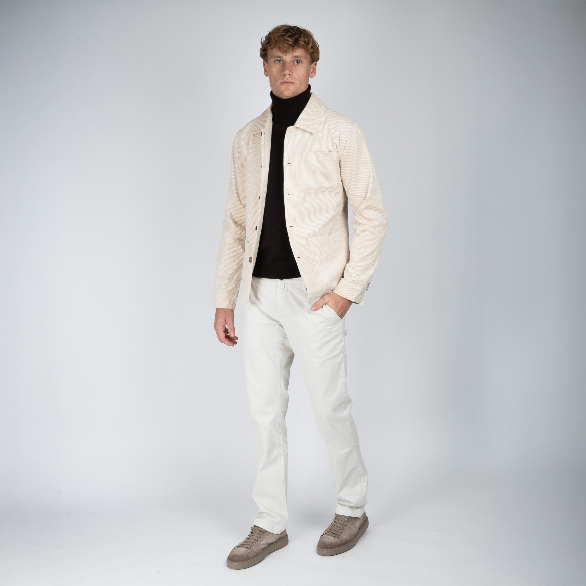 SEVEN DIALS Overshirt Beige | Bamerson