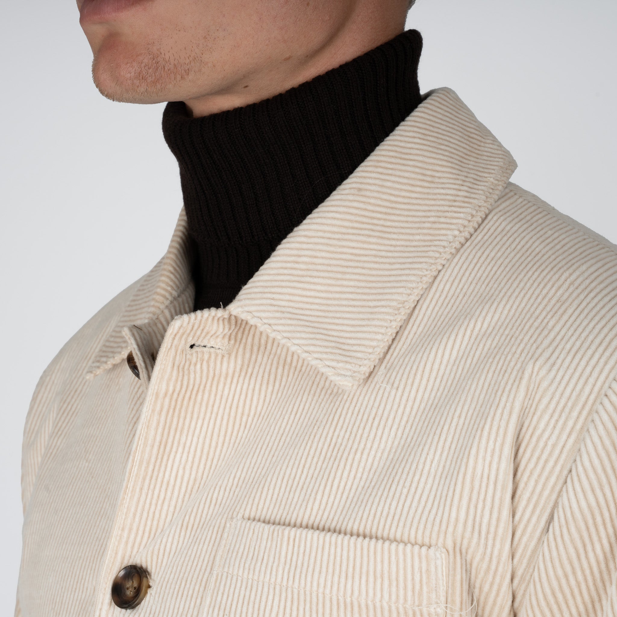 SEVEN DIALS Overshirt Beige | Bamerson
